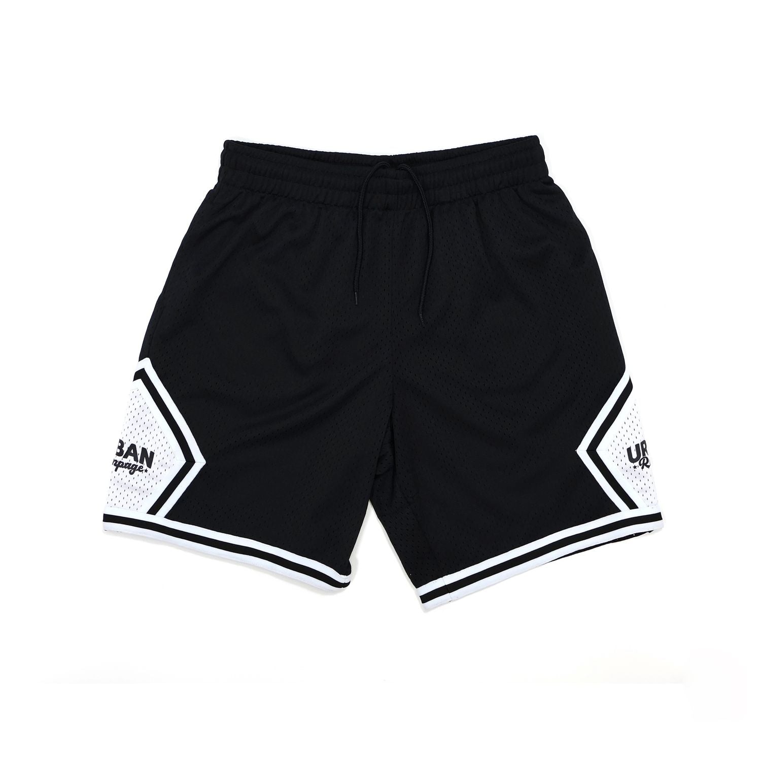 Mesh Shorts Black White 01