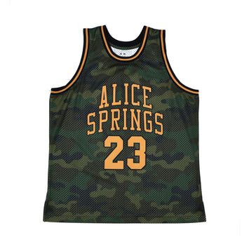 Alice Springs 23 Basketball Jersey Camo