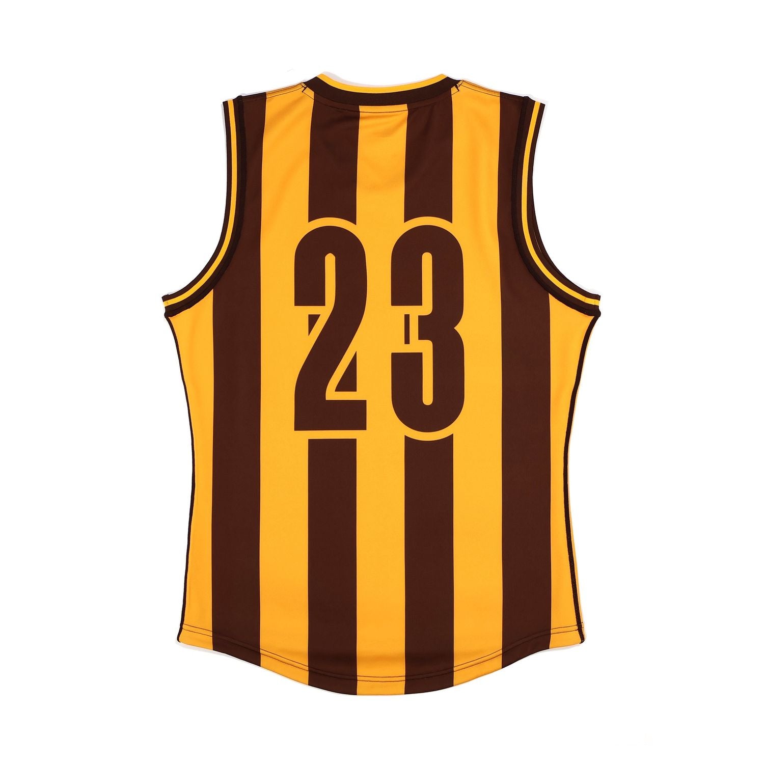 AFL 1 23 Jersey Brown Yellow Stripe