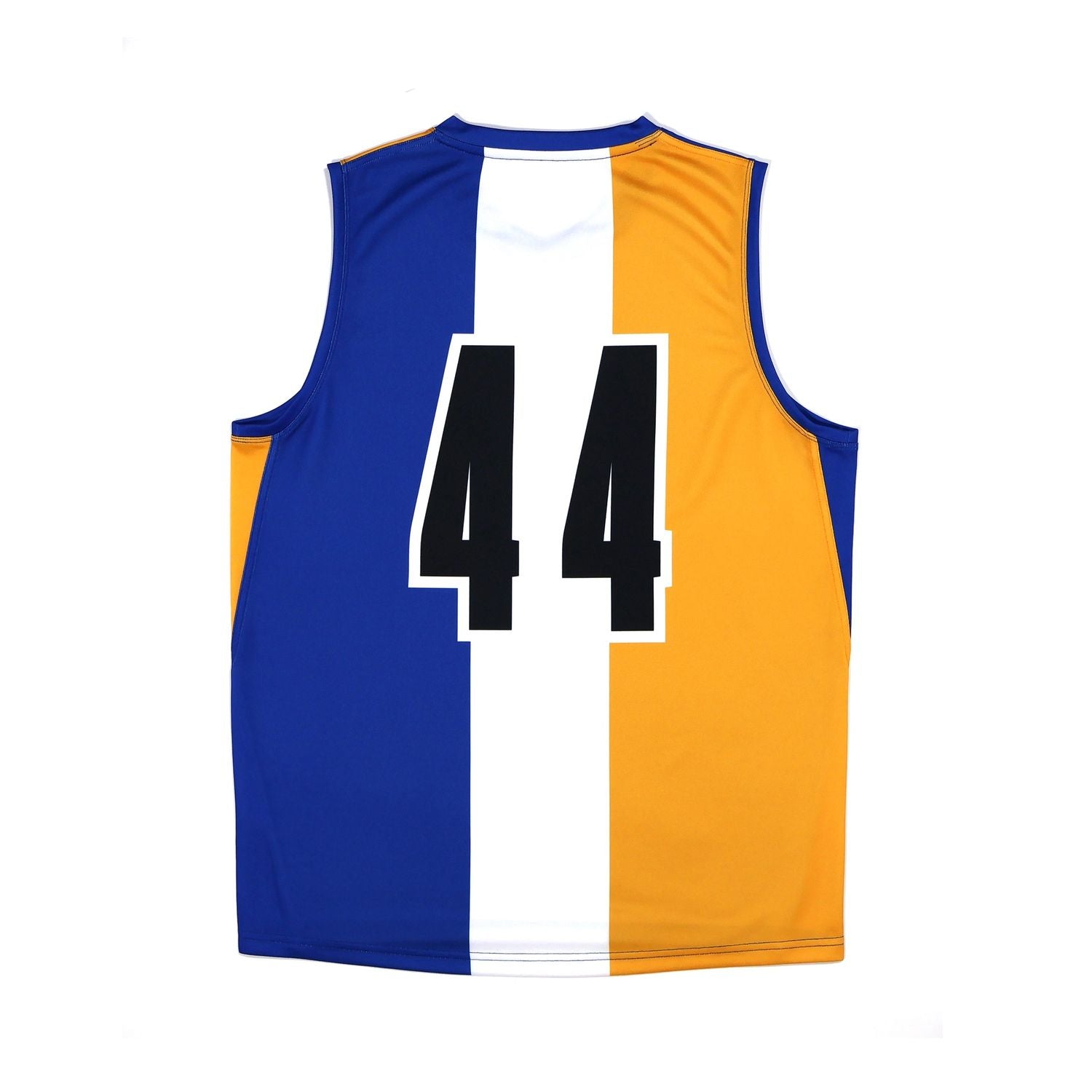 AFL 2 44 Jersey Blue White Yellow Stripe