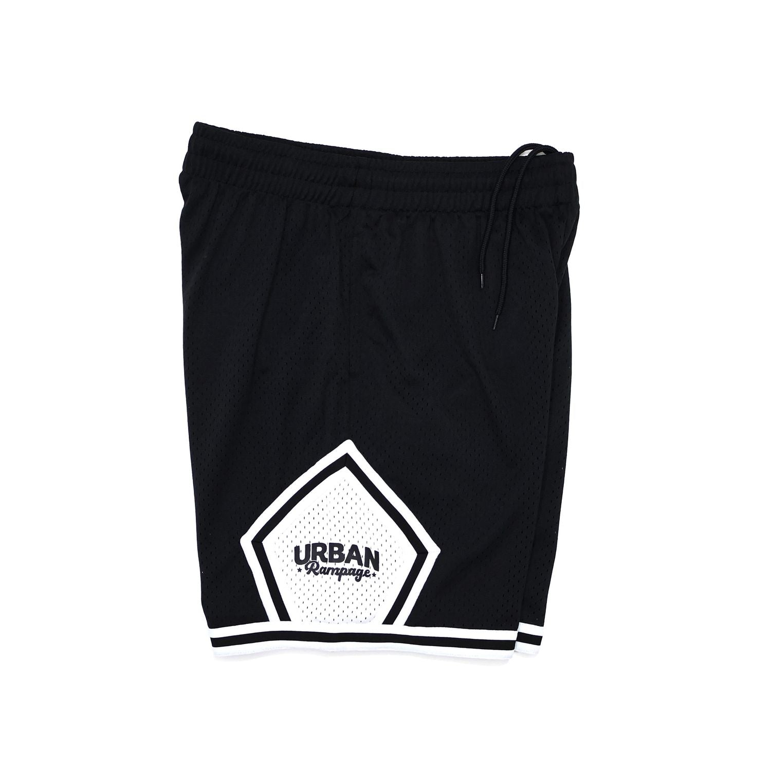 Mesh Shorts Black White 01