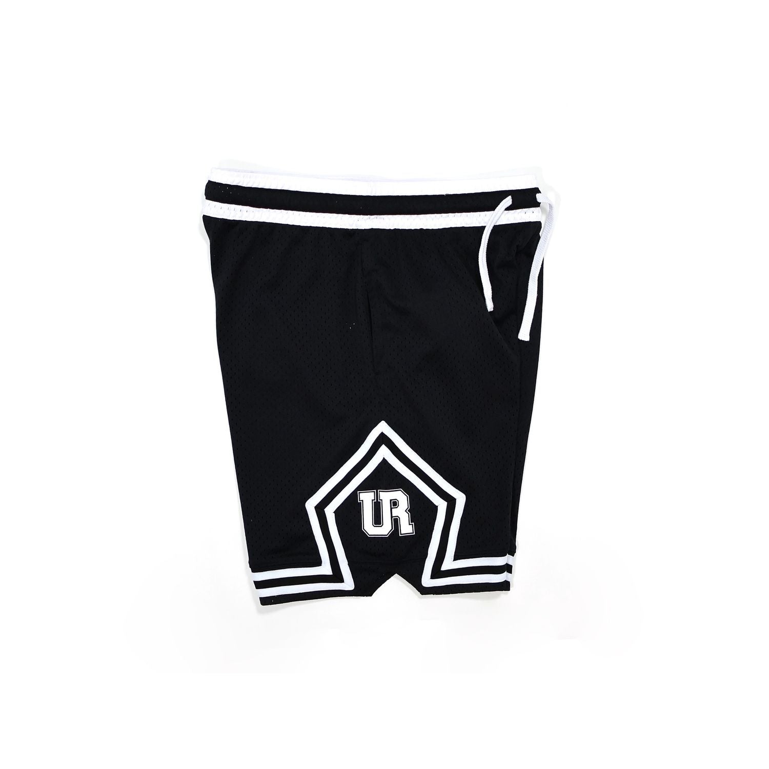Mesh Shorts Black White 02