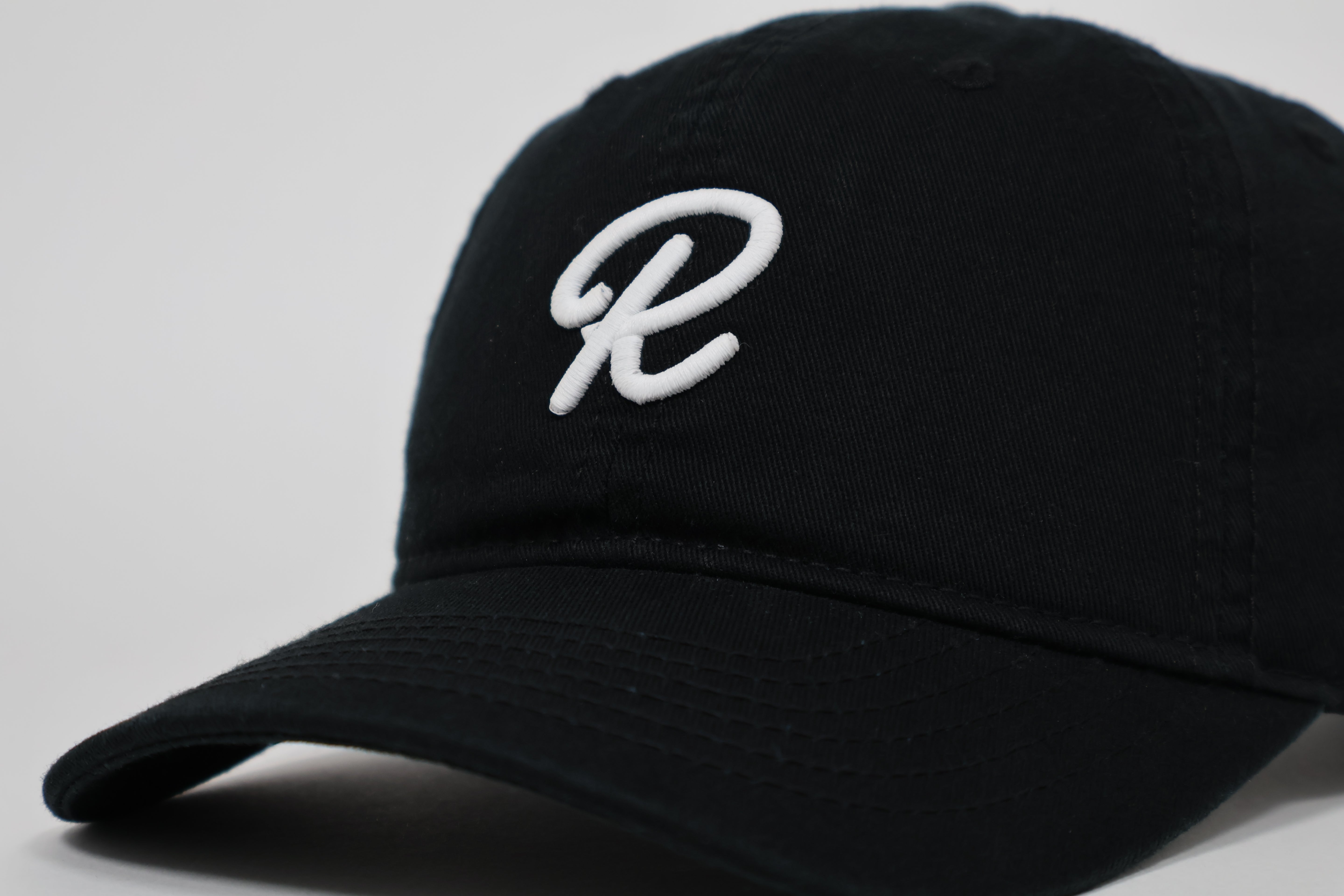"R" Black Adjustable Cap