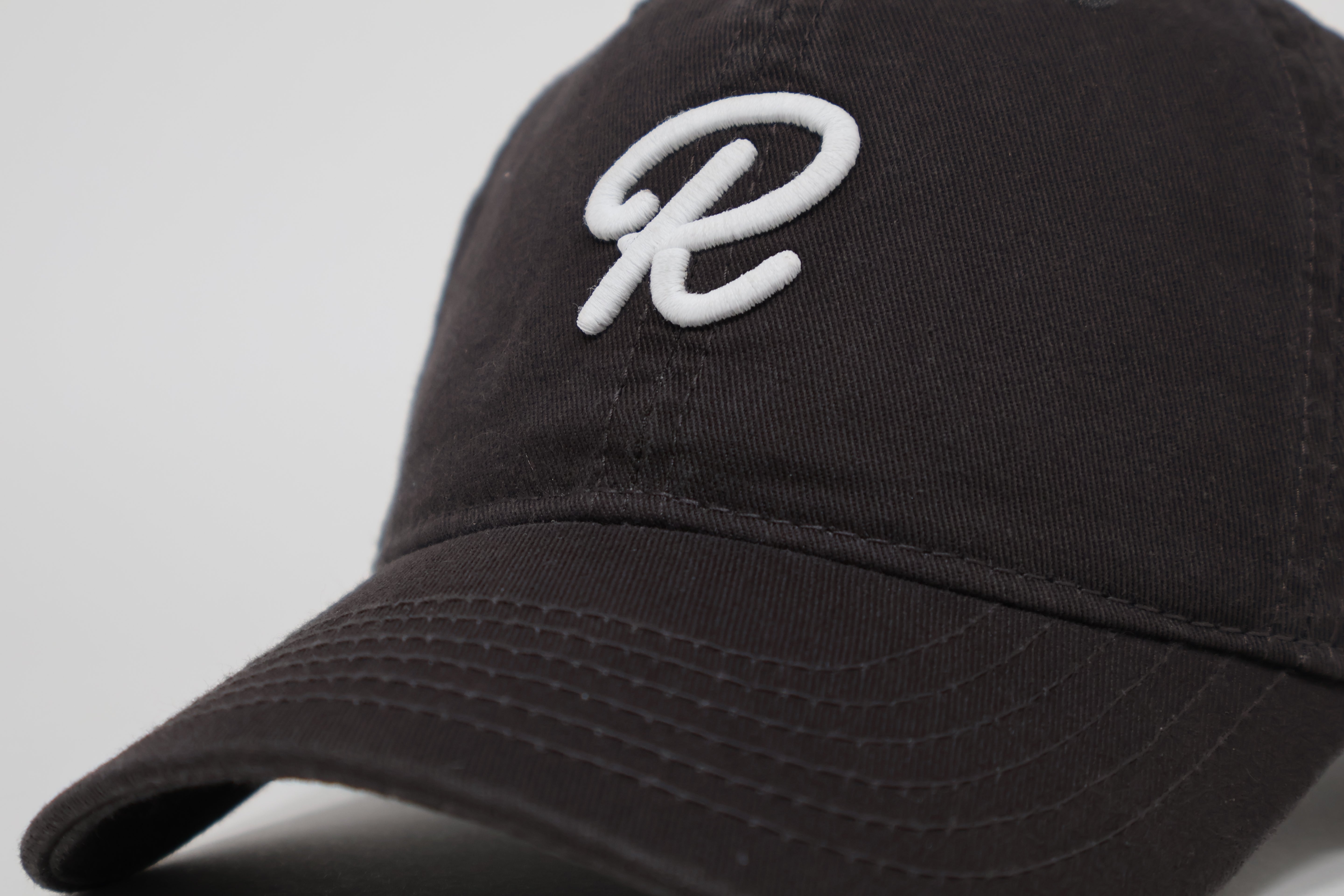 "R" Charcoal Grey Adjustable Cap