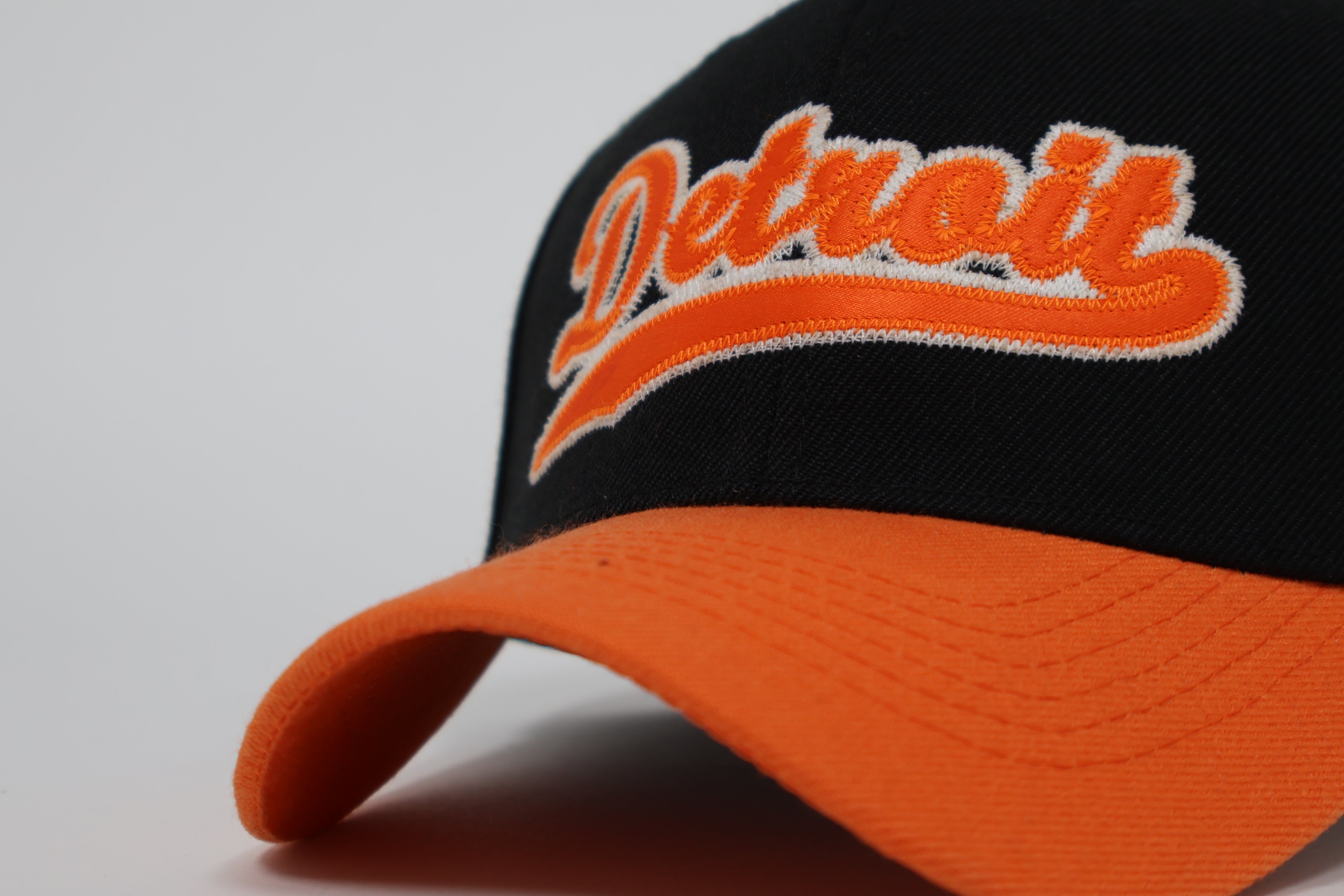 Detroit Black & Orange Adjustable Cap
