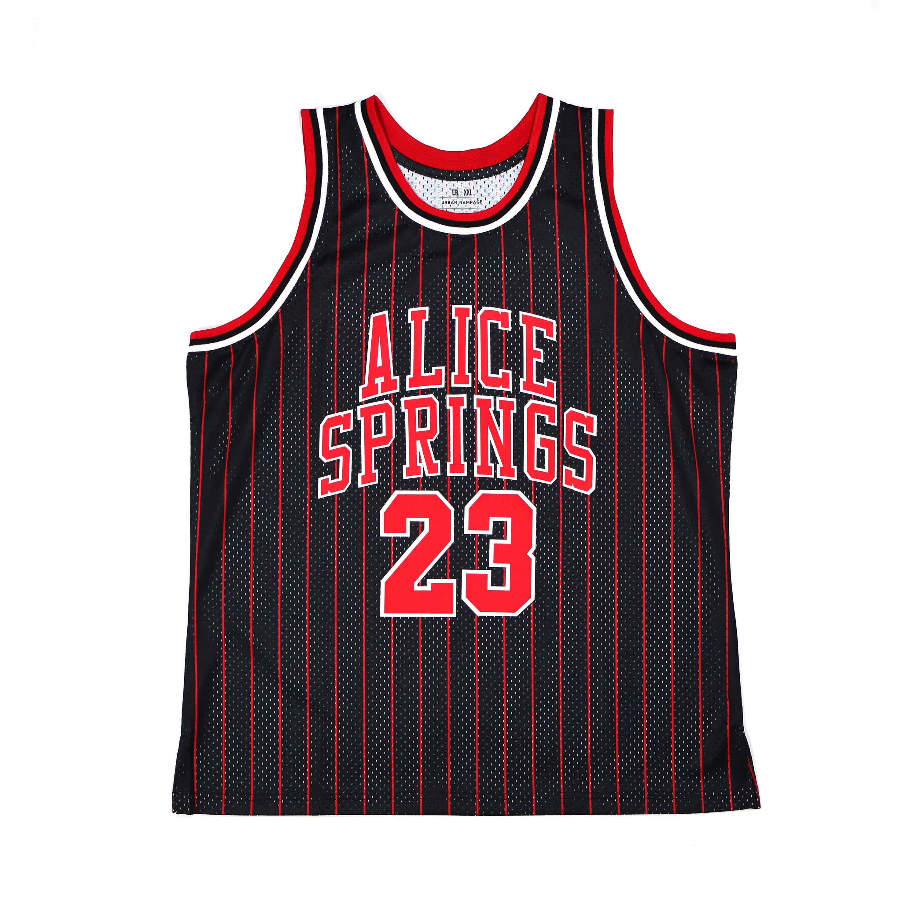 Alice Springs 23 striped basketball jersey for men