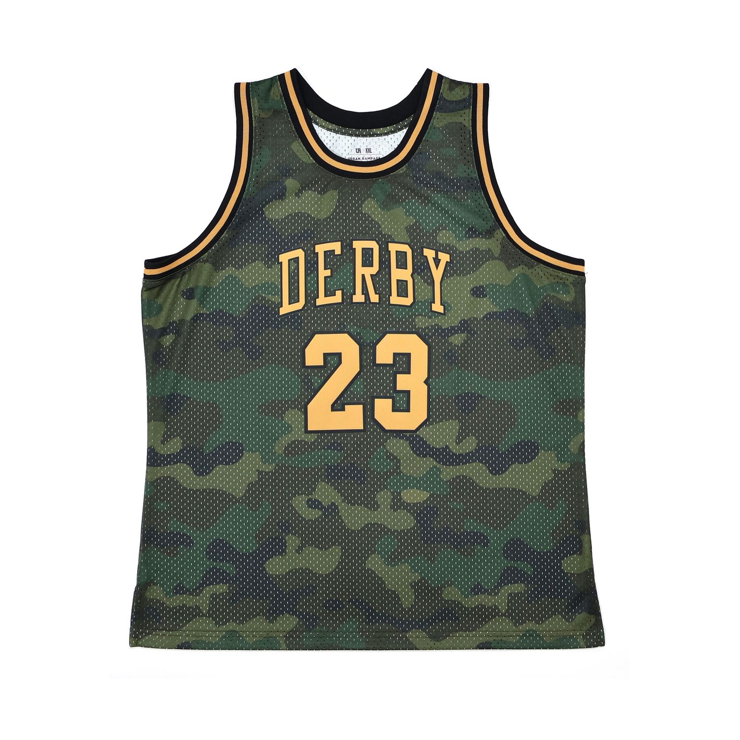 Derby 23 camouflage basketball jersey for men