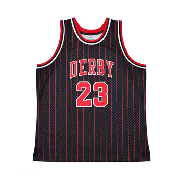 Derby 23 striped basketball jersey for men