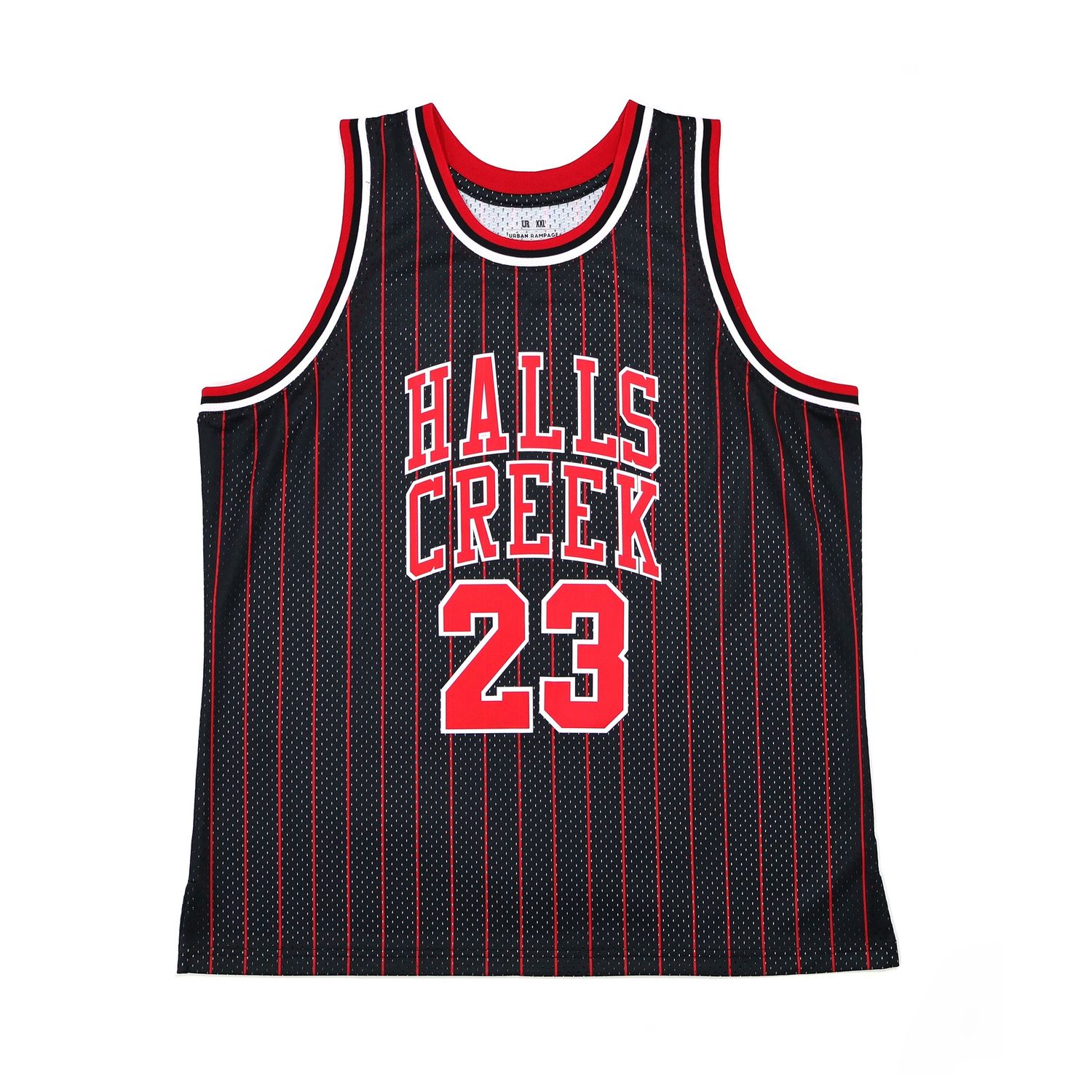 Halls Creek 23 striped basketball jersey for men