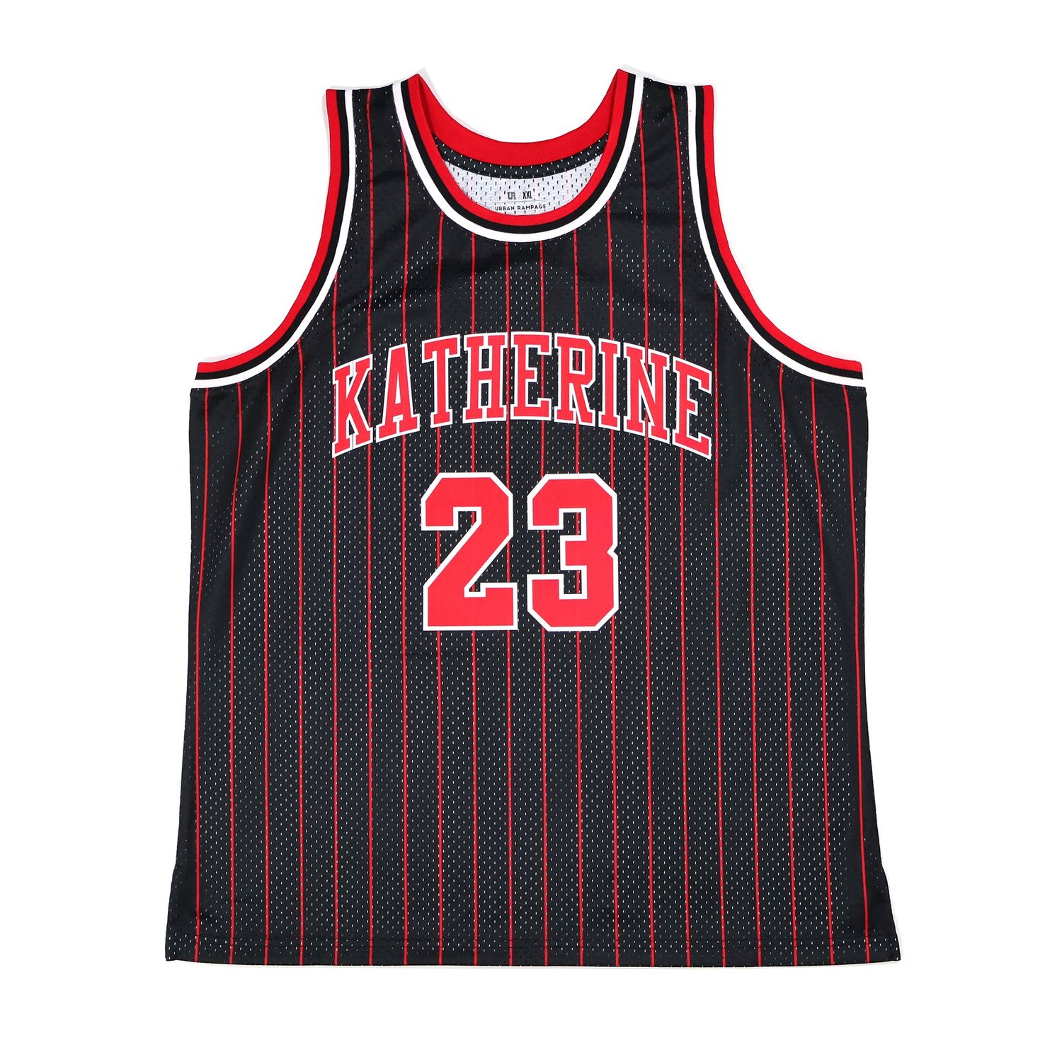 Katherine 23 striped basketball jersey for men