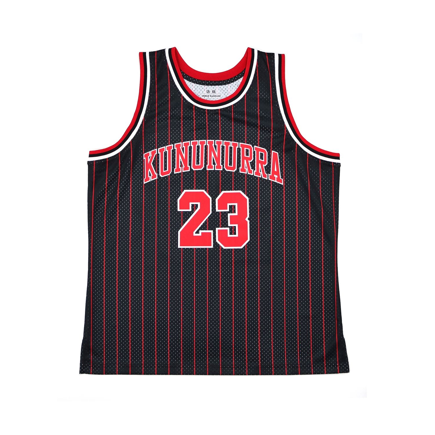 Kununurra 23 striped basketball jersey for men