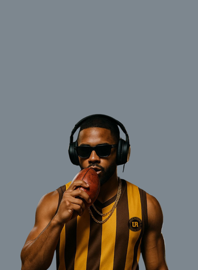 Men's shirt jersey in yellow & brown