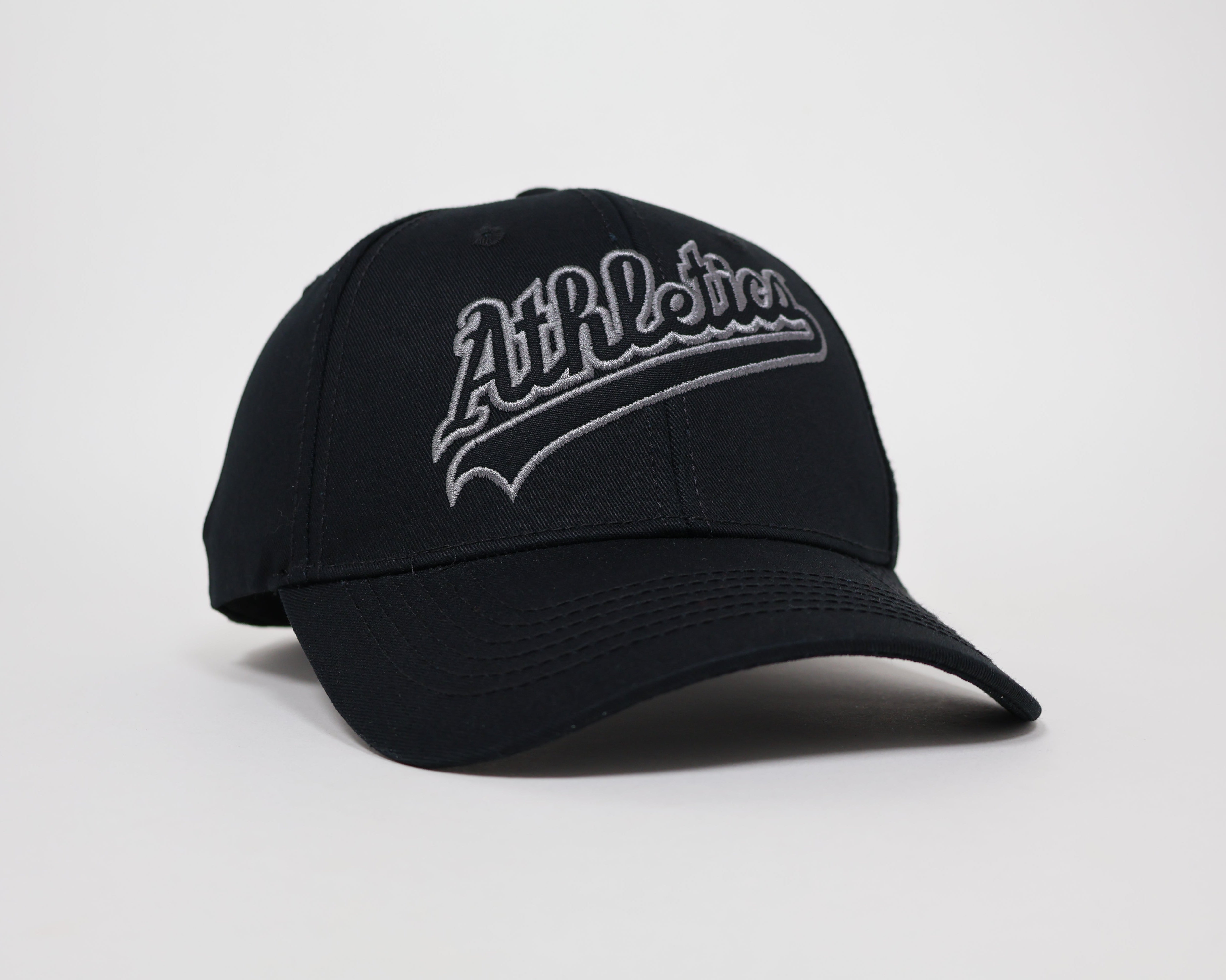 Men's Black Baseball Cap β Athletica Logo Design with Sporty Look and Adjustable Fit