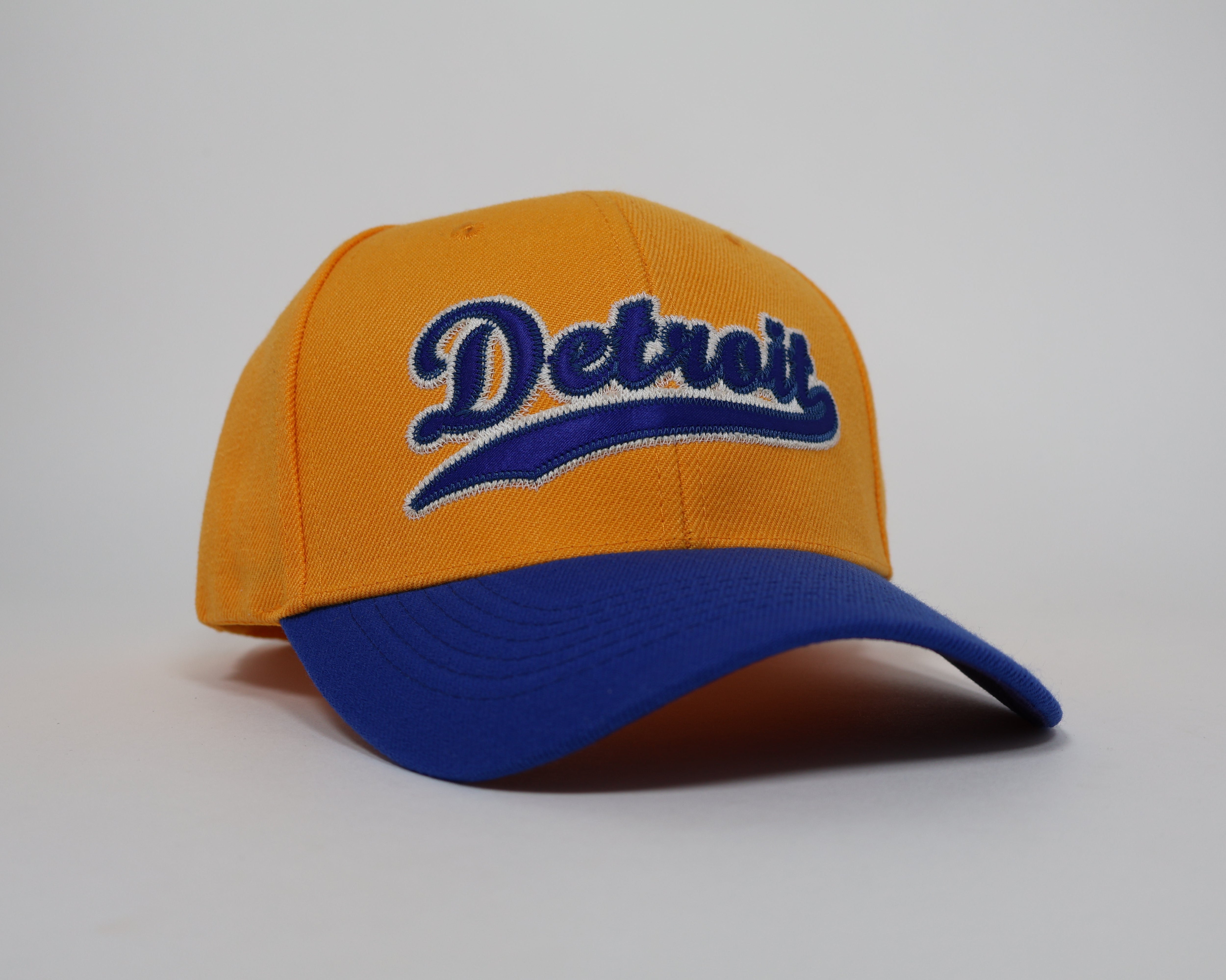Men's Burnt Sienna Baseball Cap β Detroit Embroidered Design with Warm Tone and Adjustable Fit