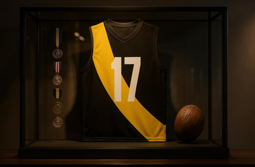 Menβs basketball jersey in yellow and black featuring number 17