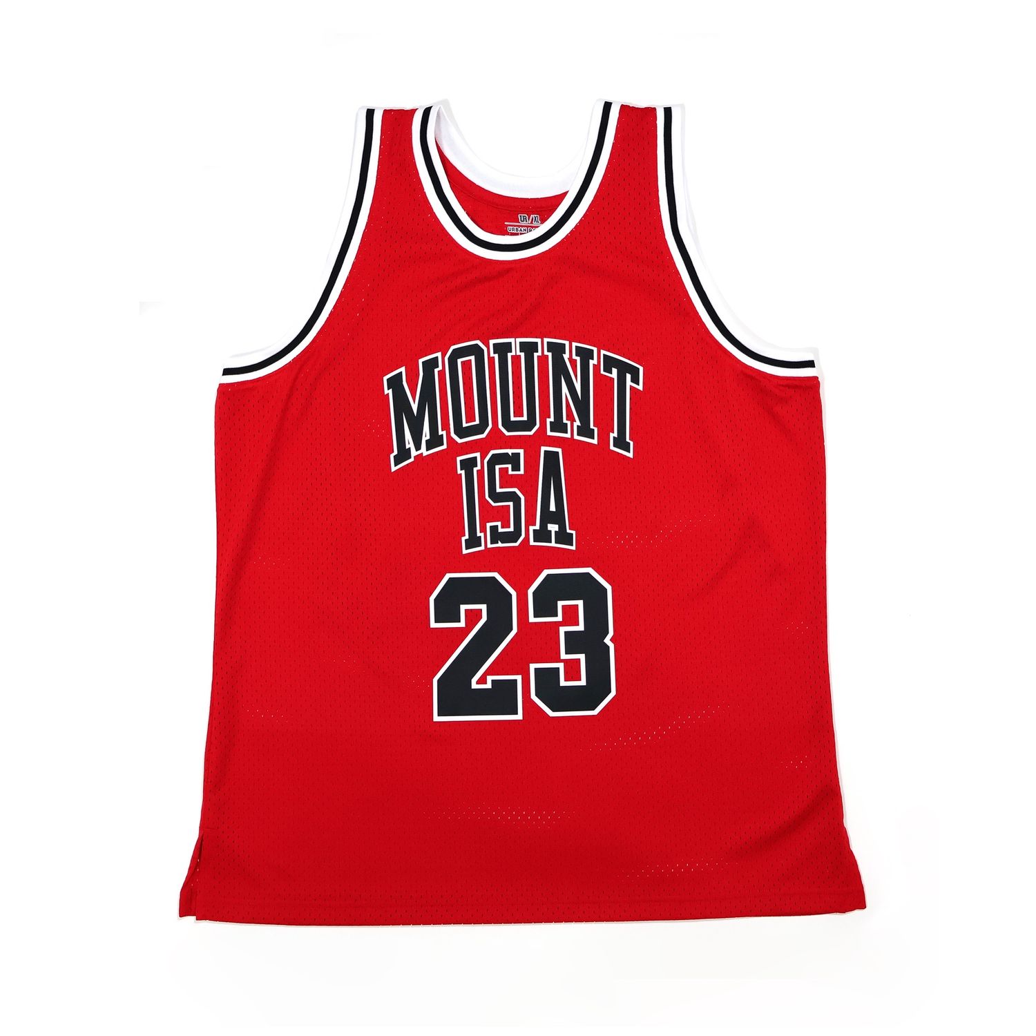 Mount Isa 23 red basketball jersey for men