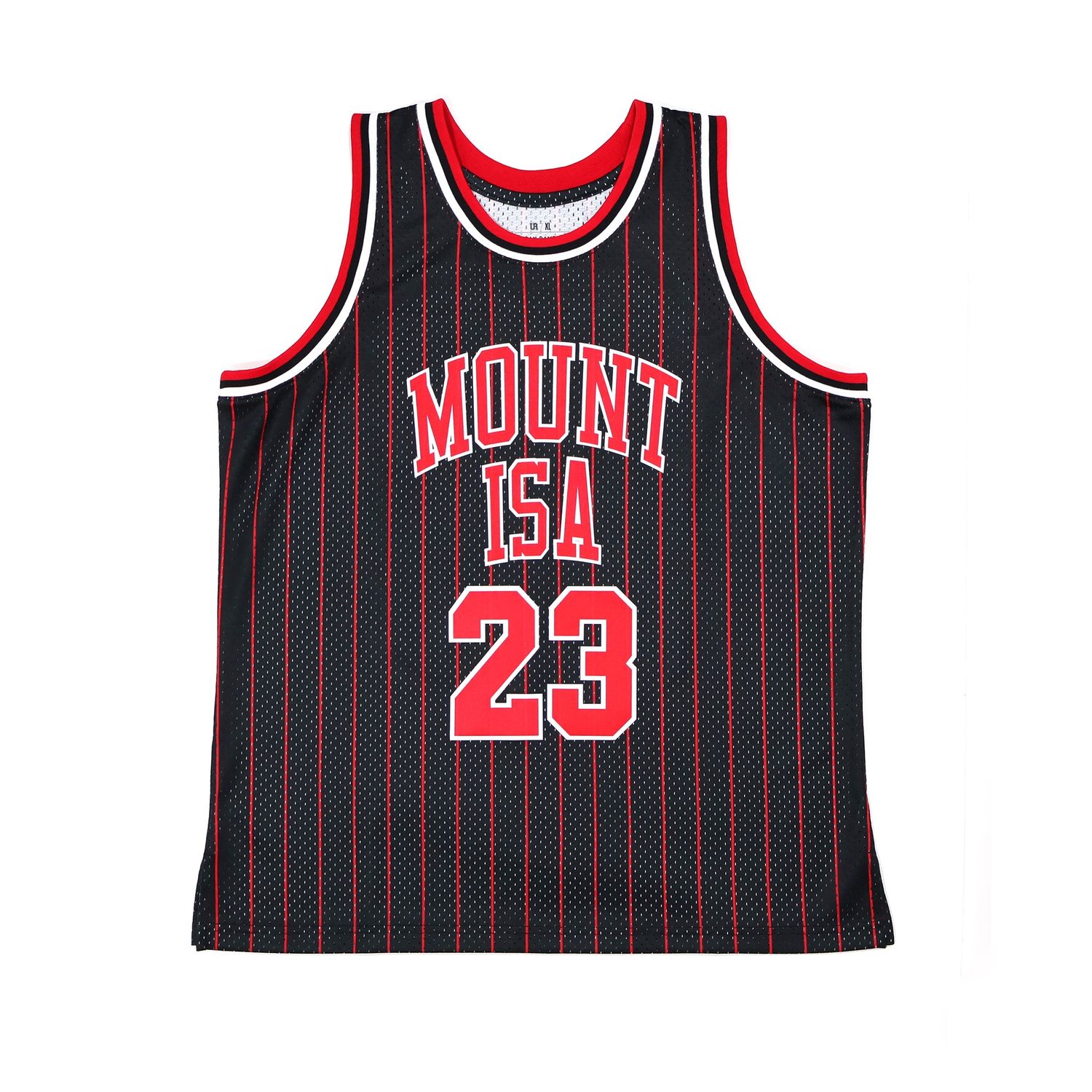 Mount Isa 23 striped basketball jersey for men