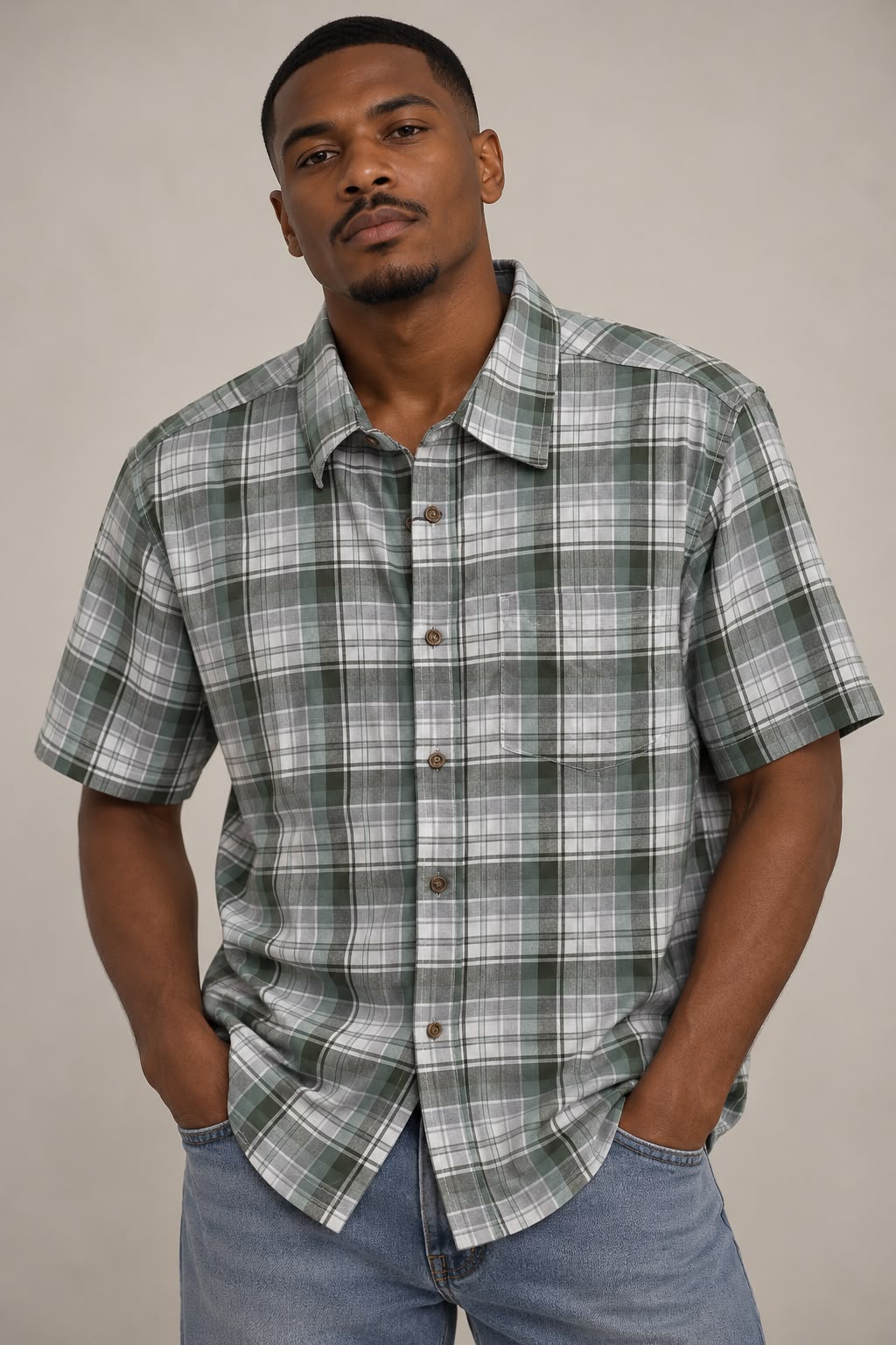 Men’s Check Shirts – Short & Long Sleeve