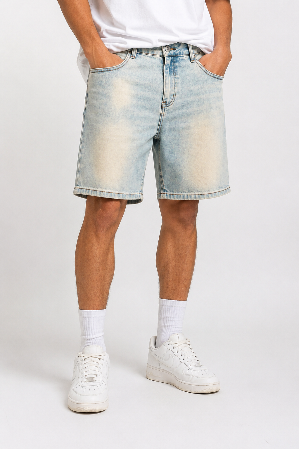 Light Blue Denim Shorts