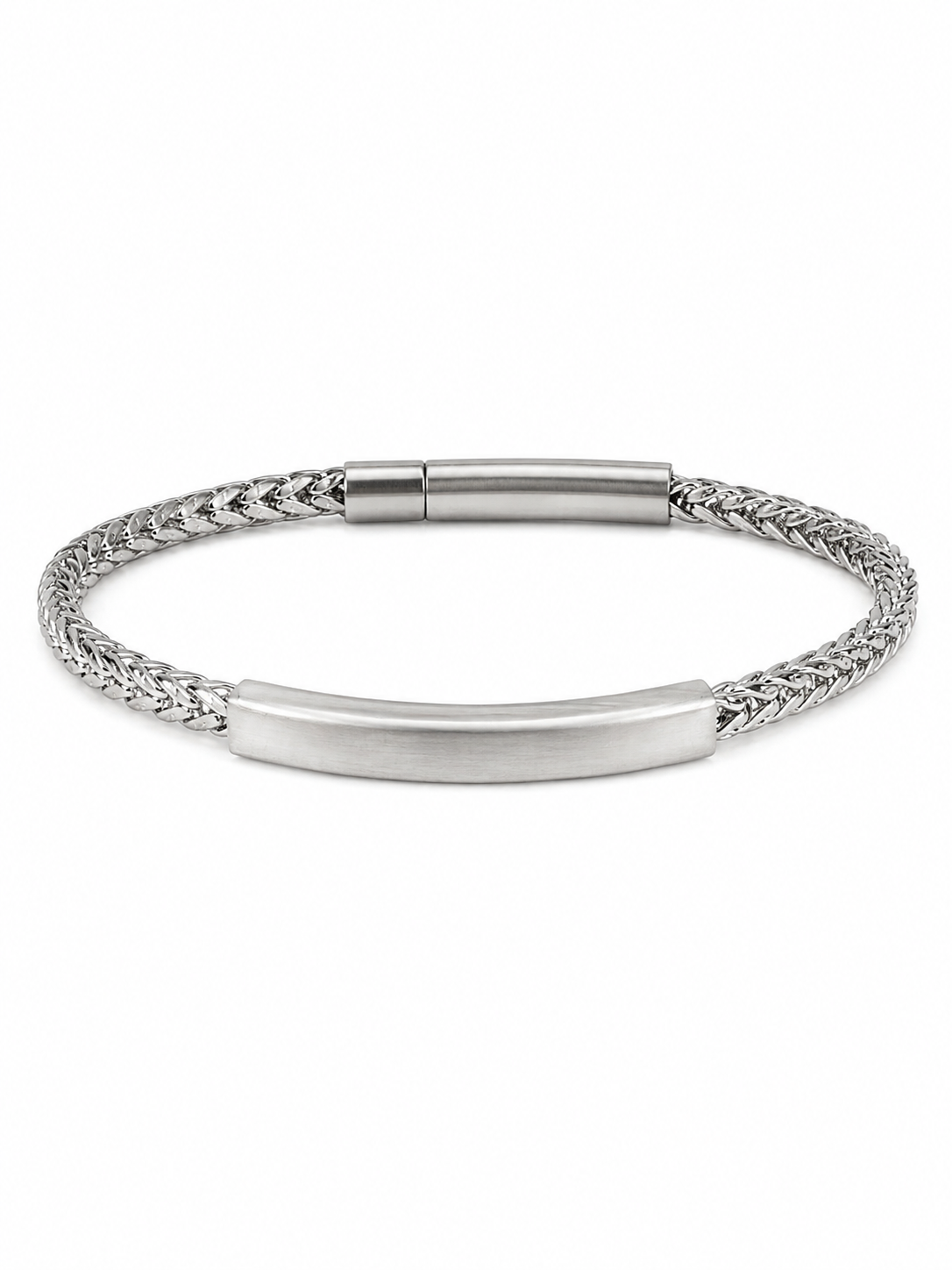 Braided Stainless Steel Fashion Bracelet