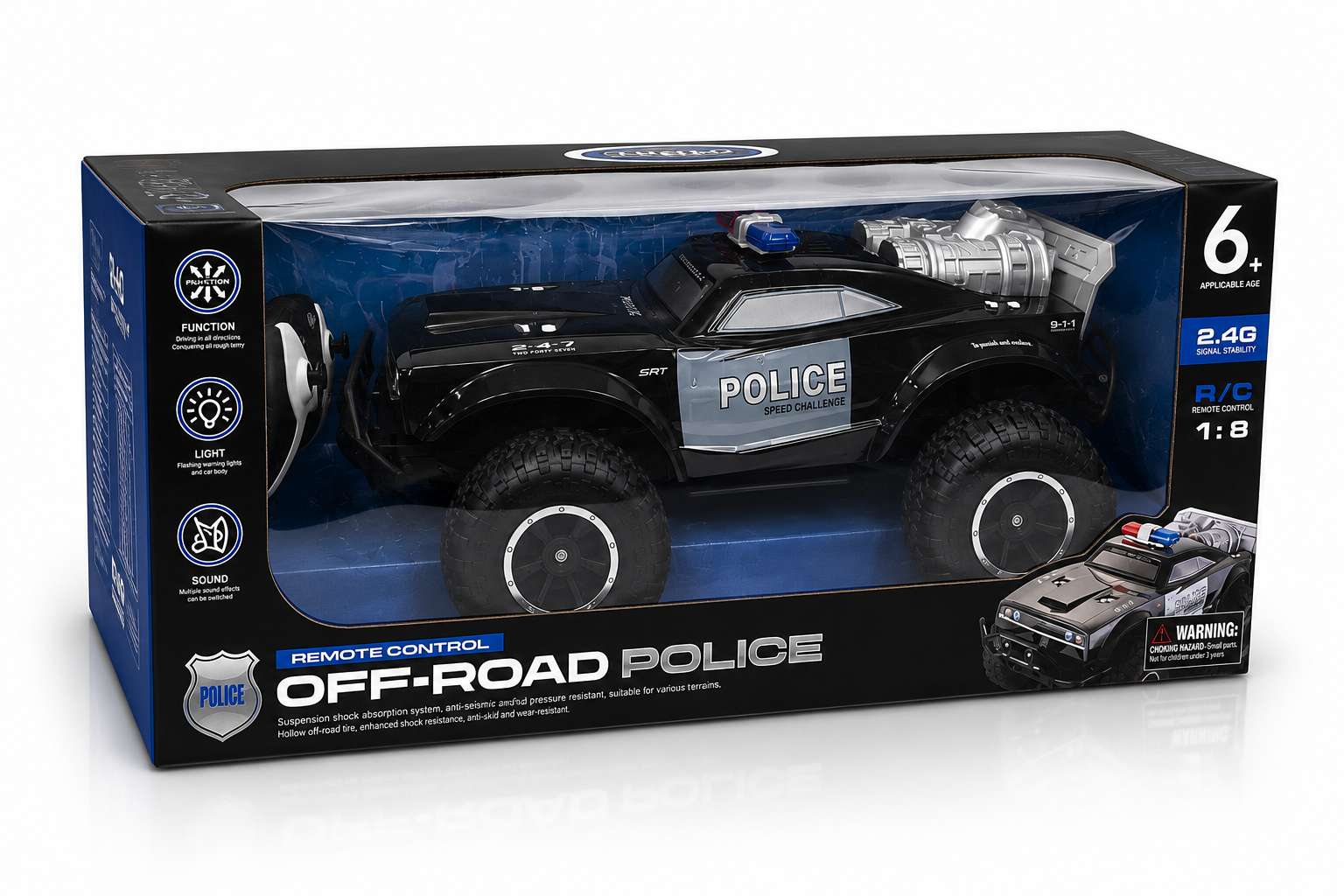 High Speed Dodge Police Car RCC