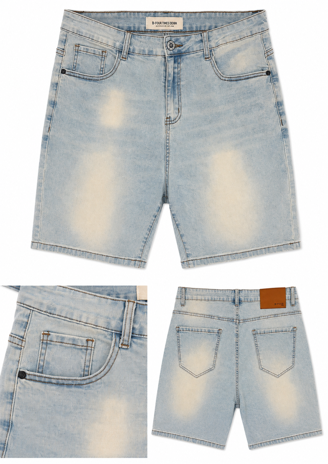 Light Blue Denim Shorts