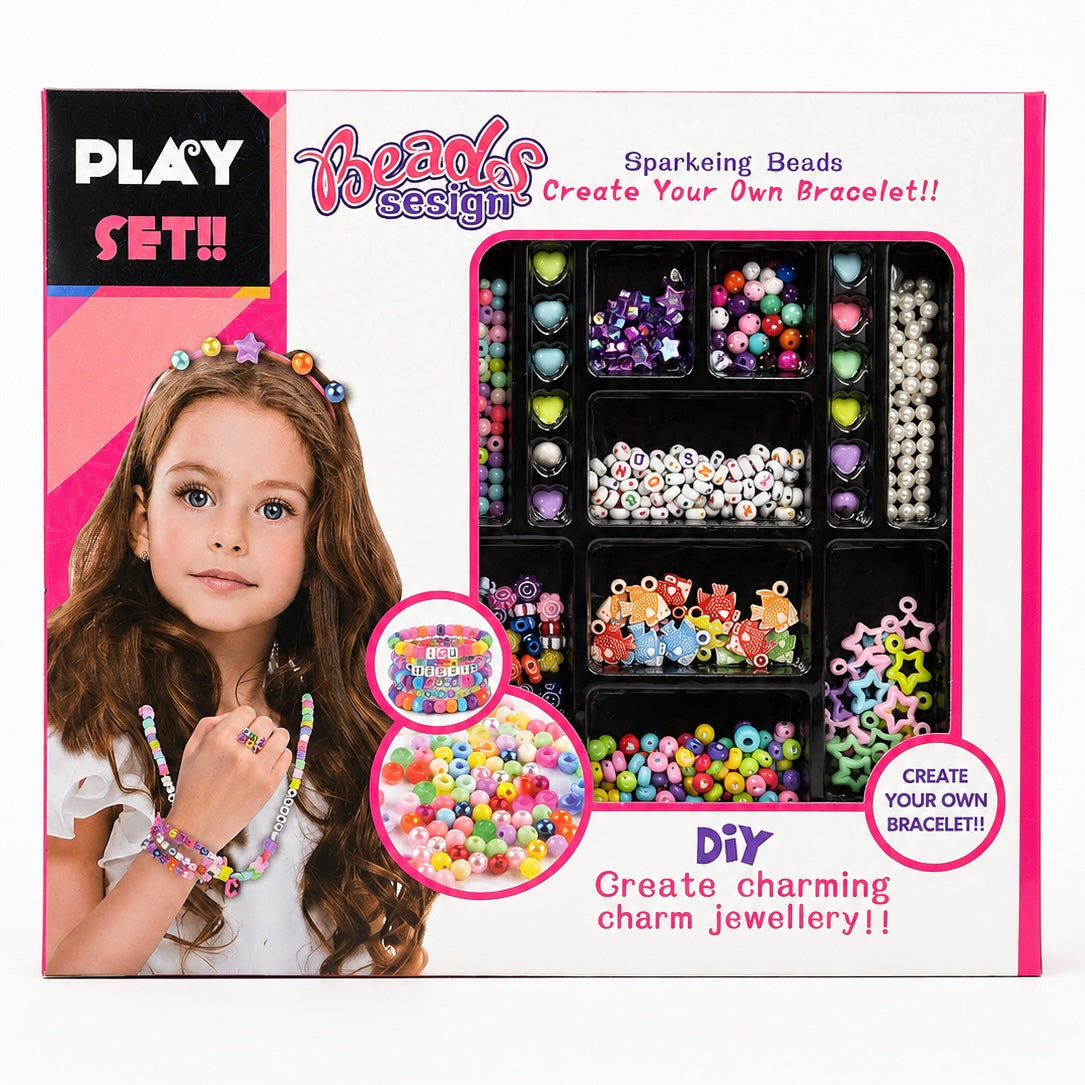 Kids DIY Bracelet & Jewelry-Making Bead Set