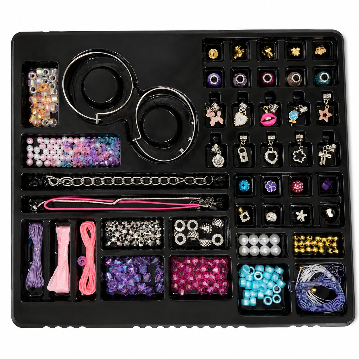 Kids DIY Jewelry-Making Kit with Charms & Beads