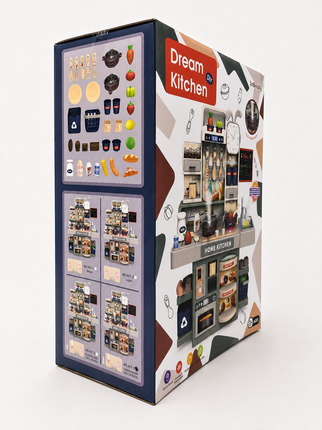 Kids’ Dream Kitchen Playset with Lights, Steam & Accessories