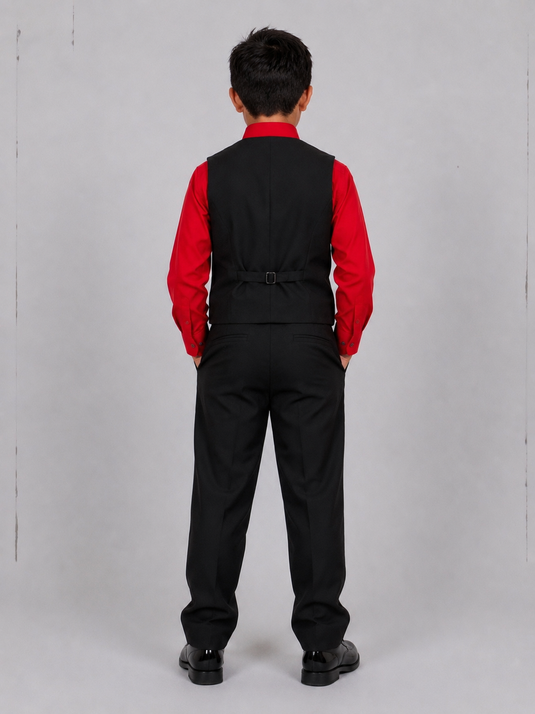BOYS 4PC SUIT SET 10 RED