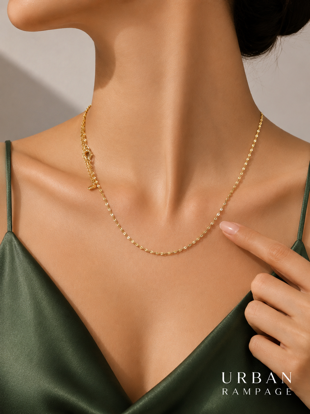 Minimalist Gold-Tone Chain Necklace