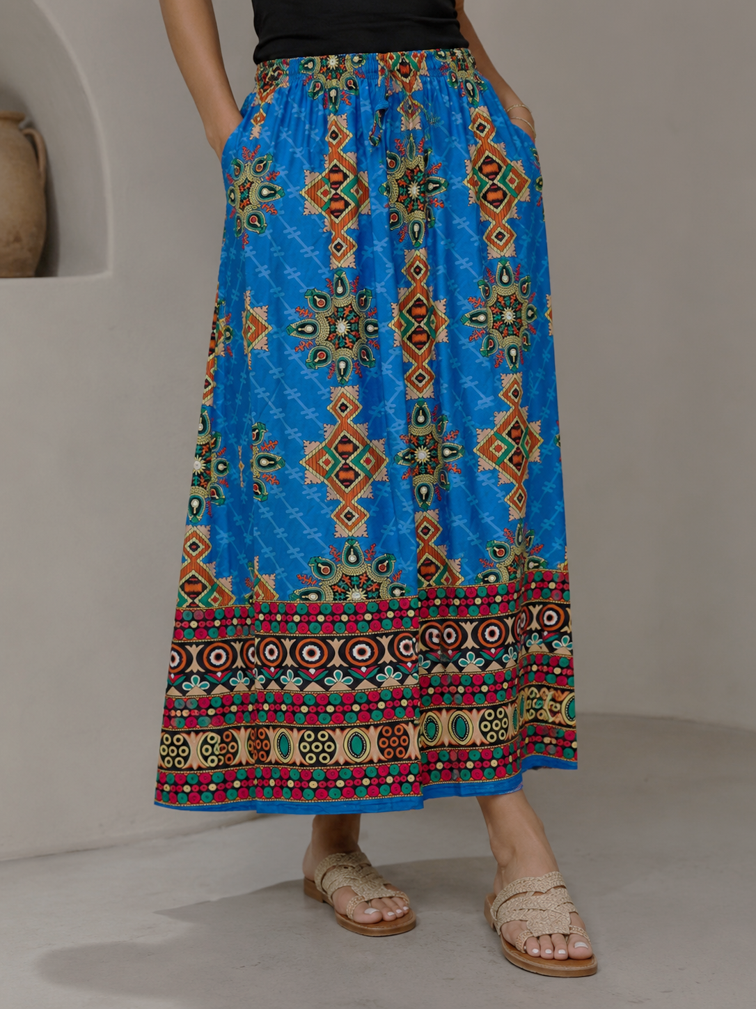 Women's Boho Maxi Skirt