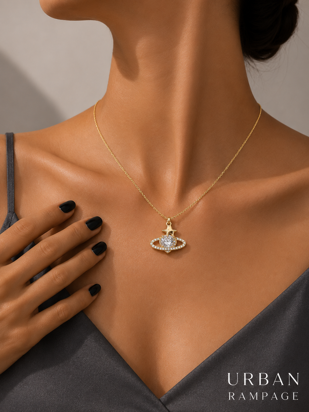 Celestial Heart Pendant Necklace
