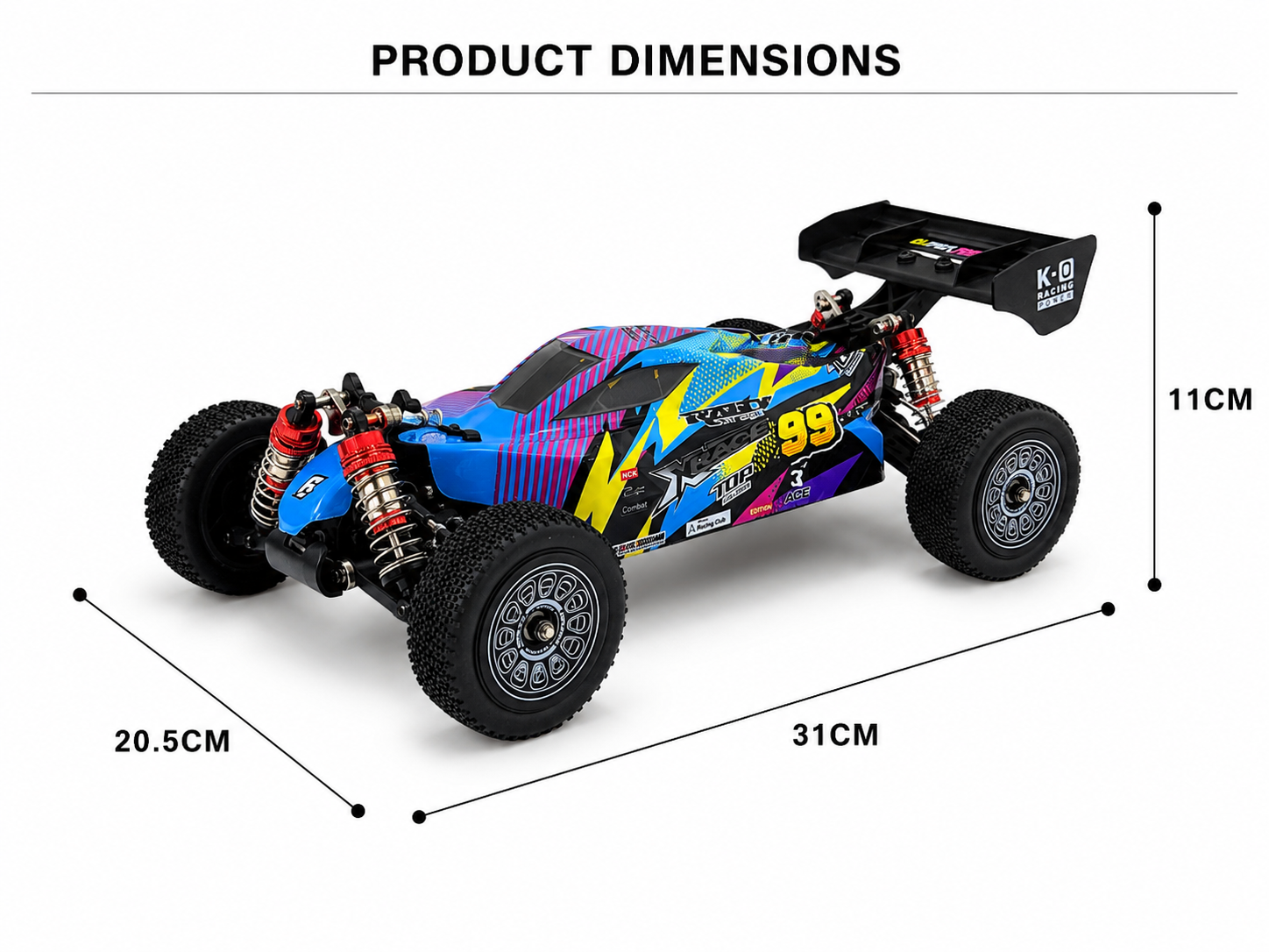 Electric Four-Wheel Drive Off-Road Vehicle KP666-210 RCC