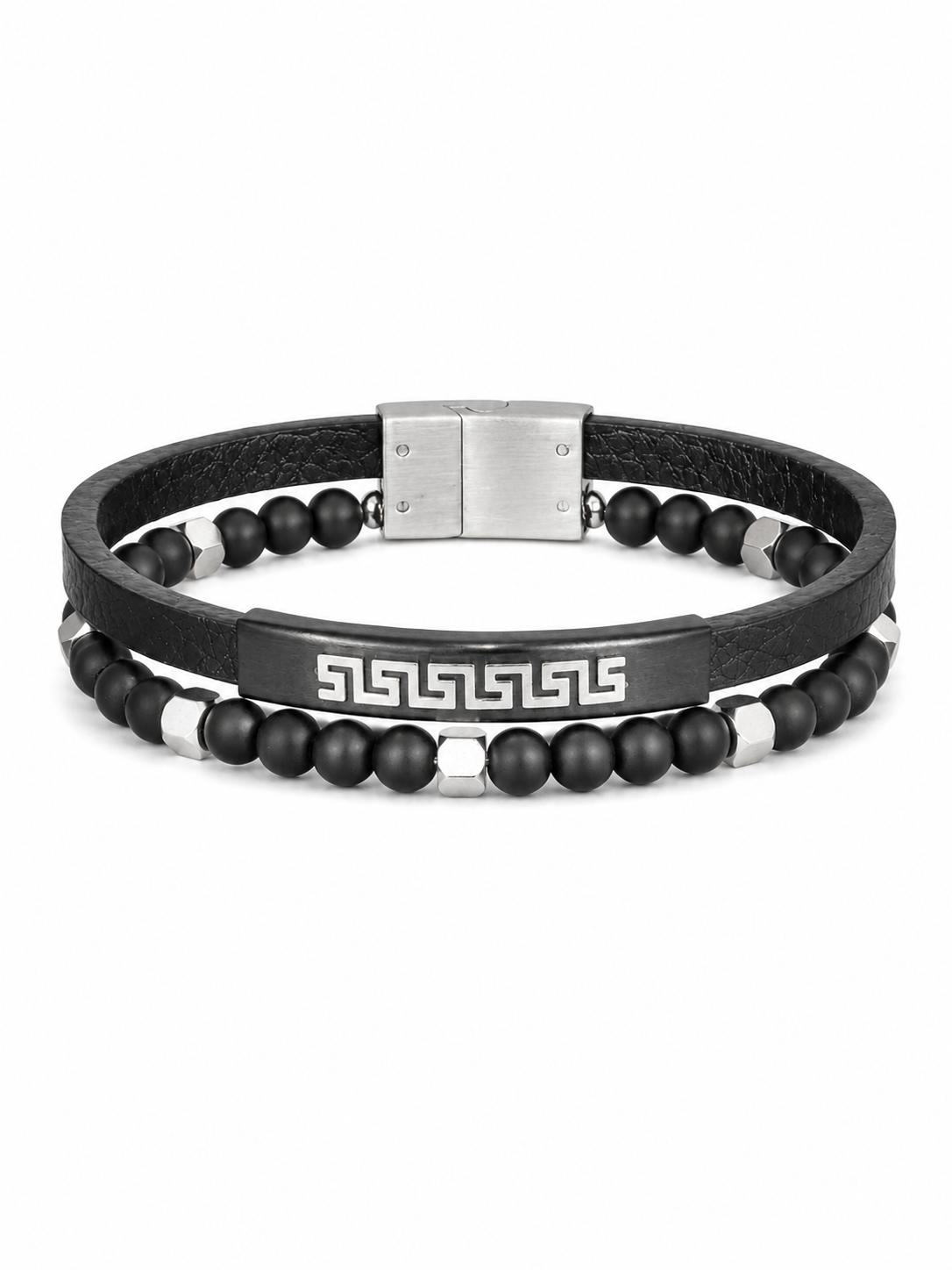 Leather & Beaded Fashion Bracelet Set