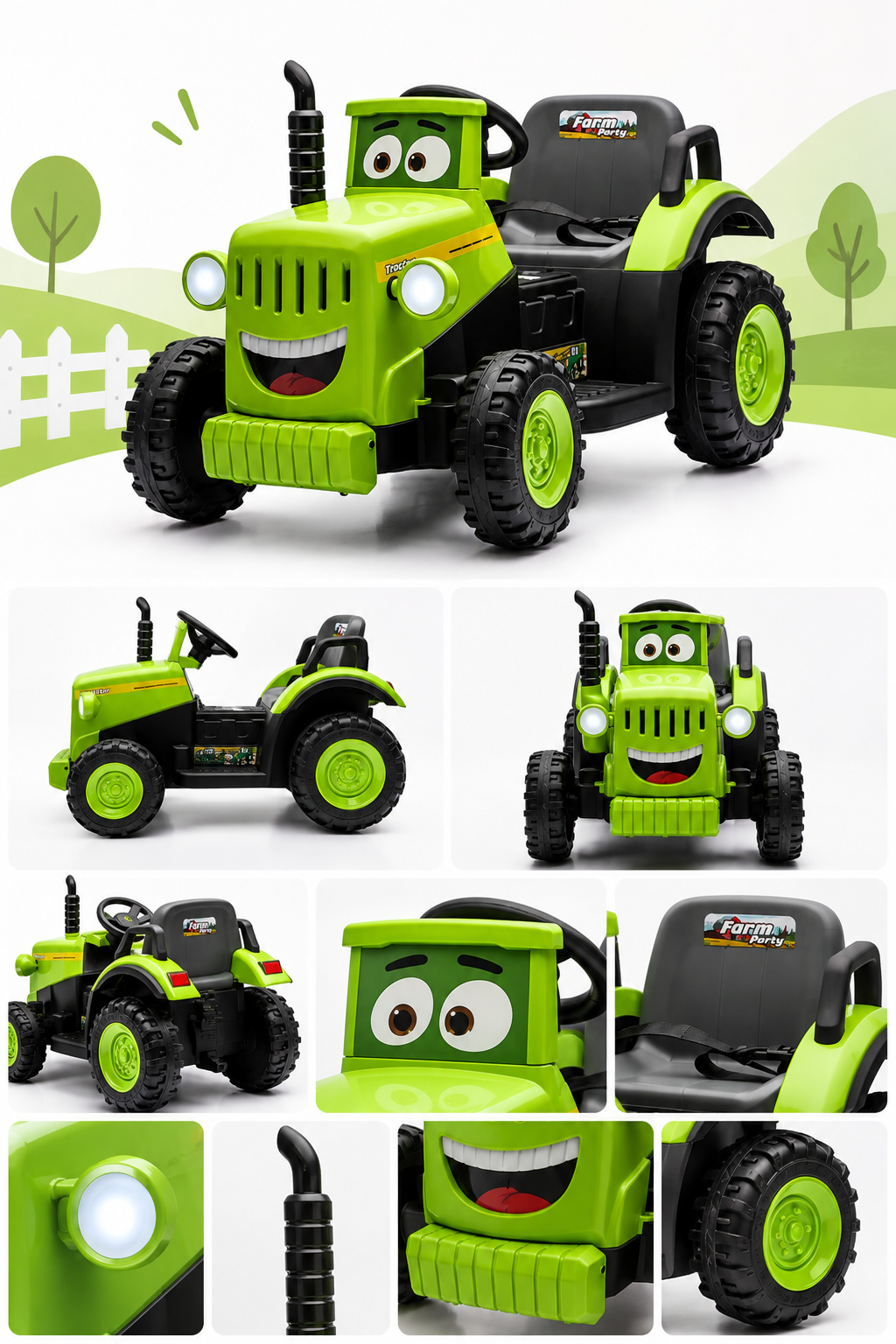 Kids Electric Farm Tractor Ride-On