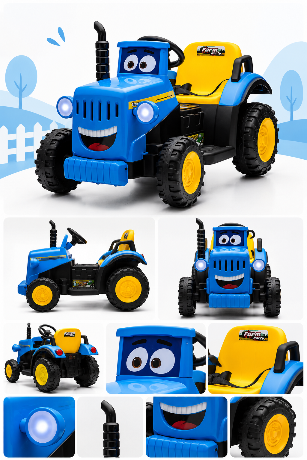 Kids Electric Farm Tractor Ride-On