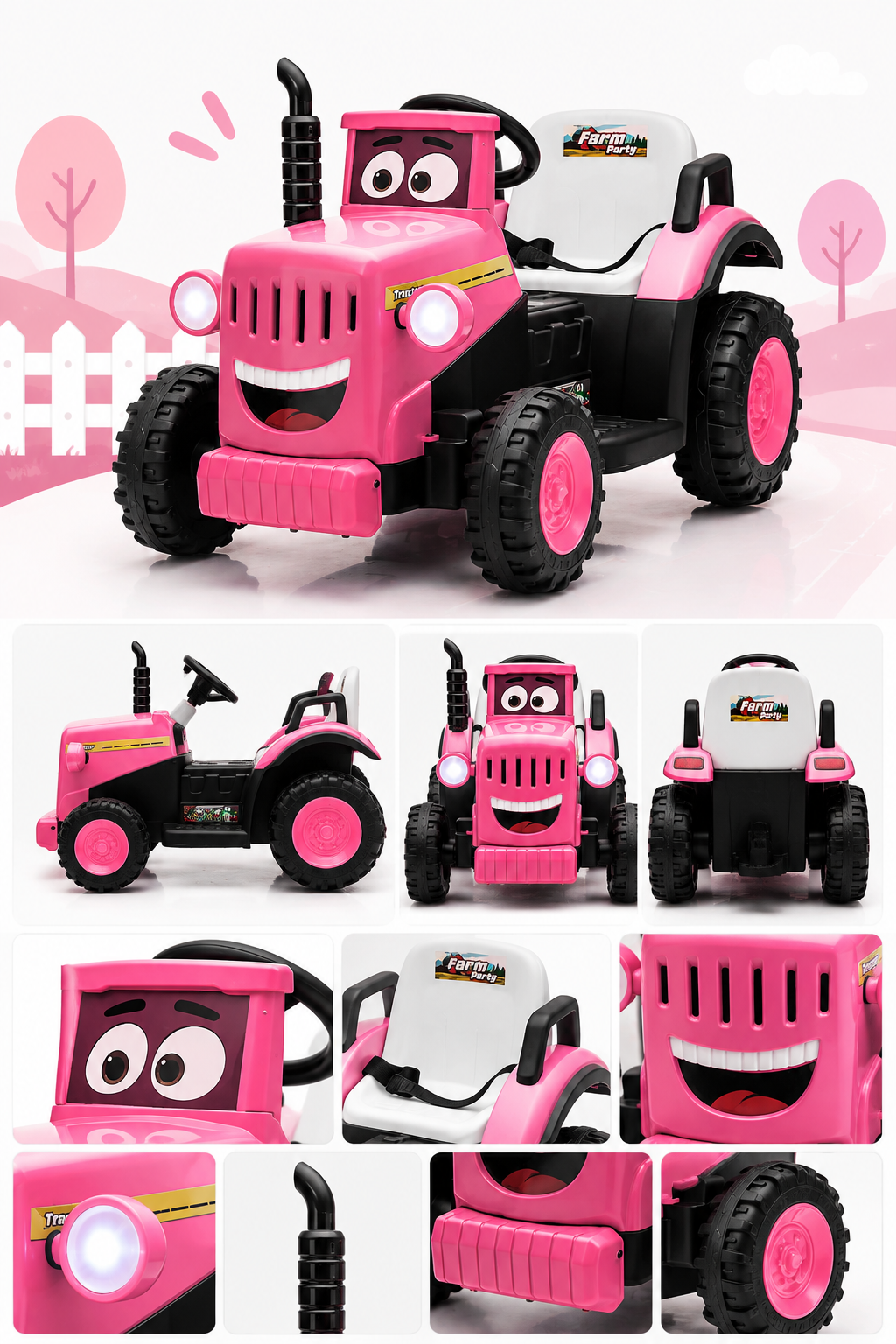 Kids Electric Farm Tractor Ride-On