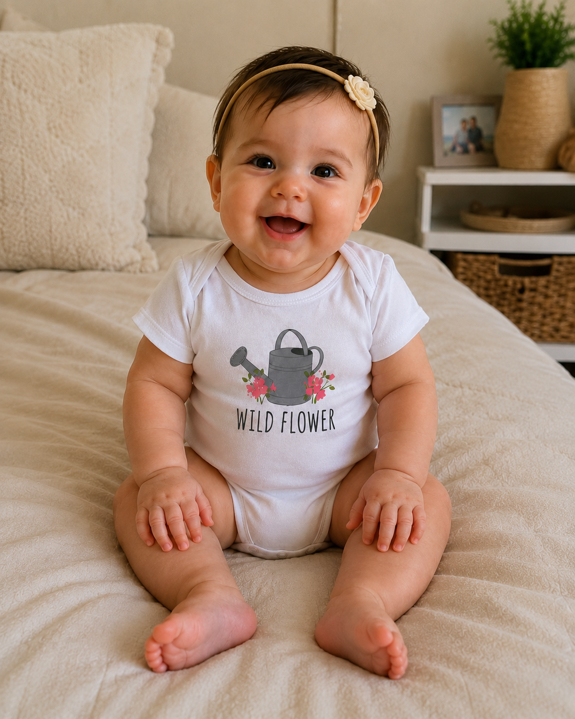 Baby Girls Cotton Short Sleeve Bodysuit | Assorted Designs | 0–12 Months