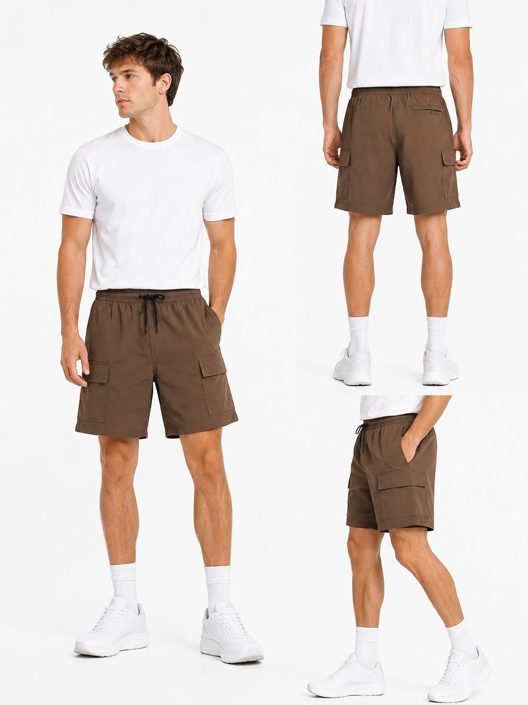 Men’s Cargo Shorts UR-4 – Brown