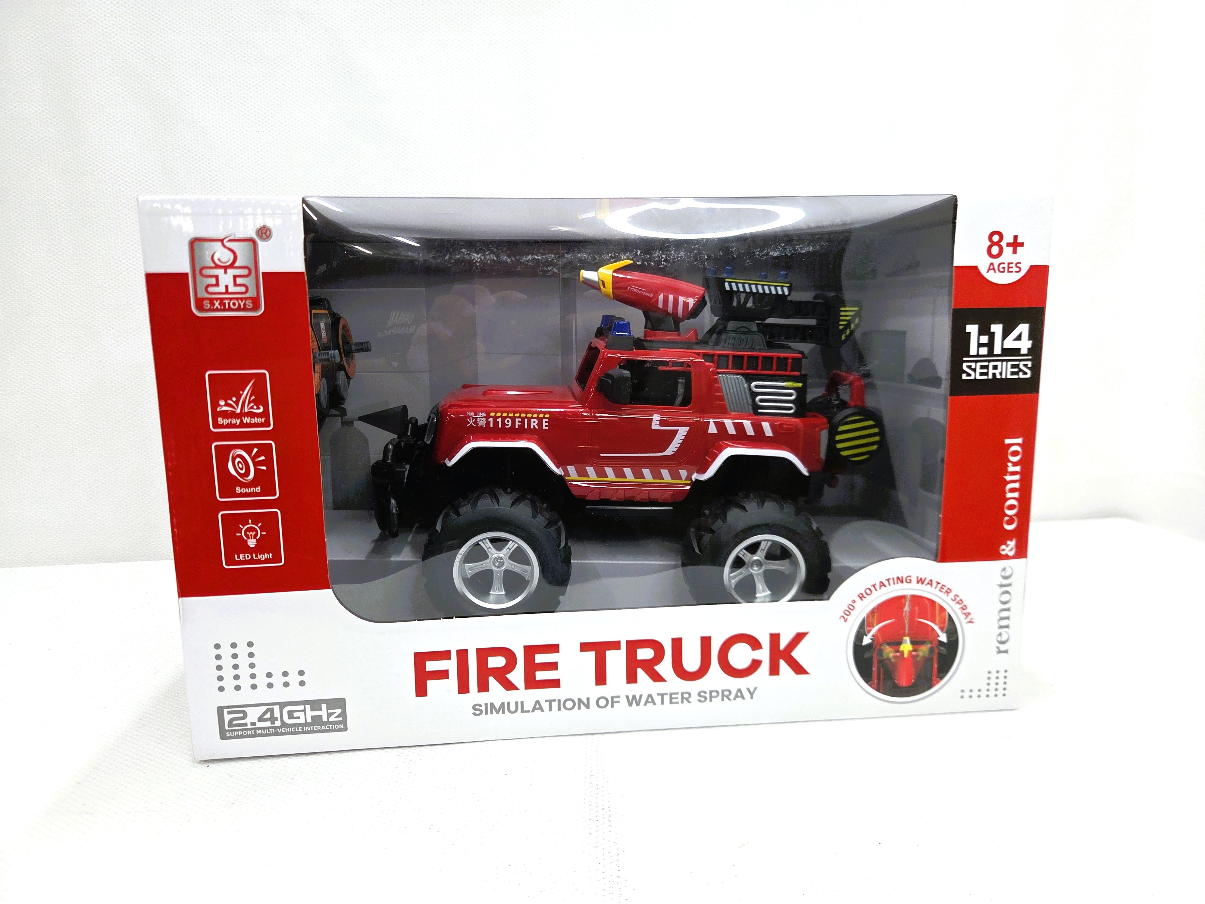 Remote Control Fire Sprinkler Truck with Water Spray | RC Fire Rescue Vehicle