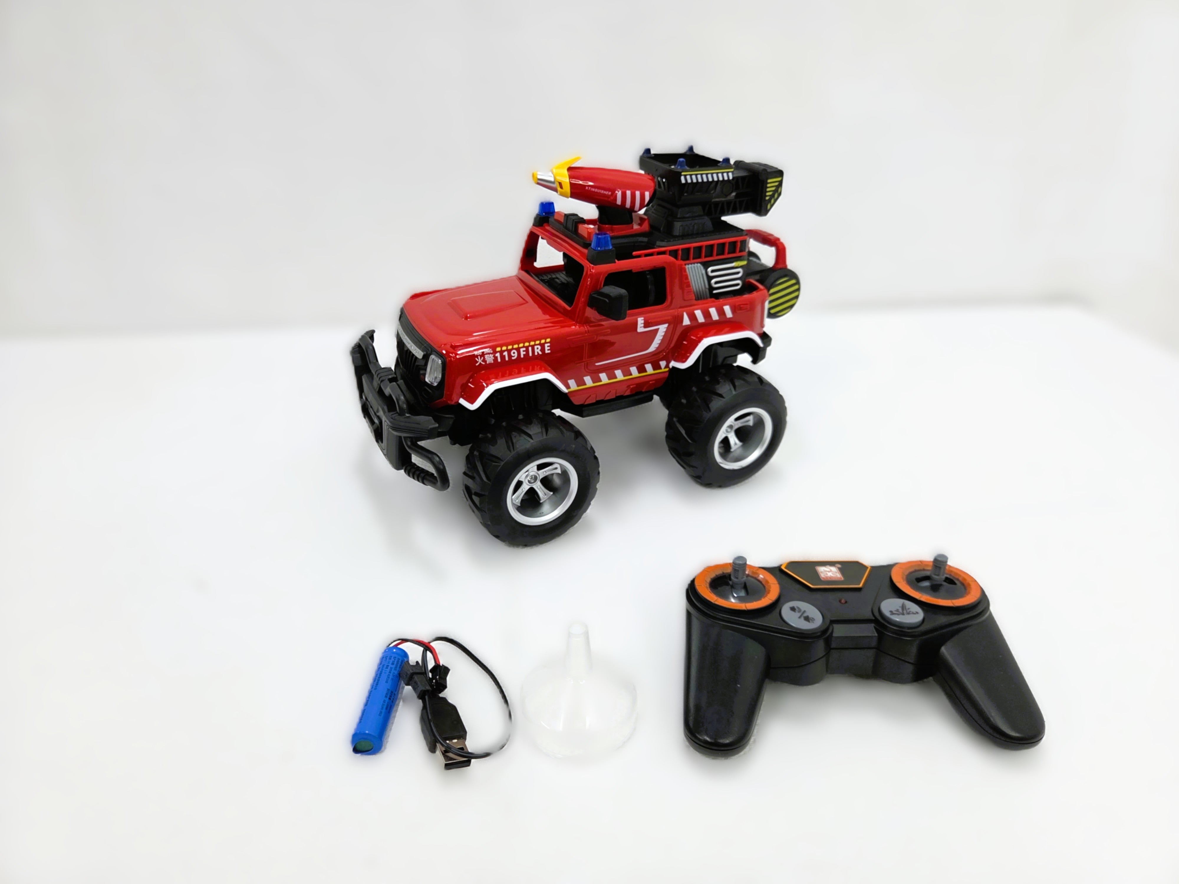 Remote Control Fire Sprinkler Truck with Water Spray | RC Fire Rescue Vehicle