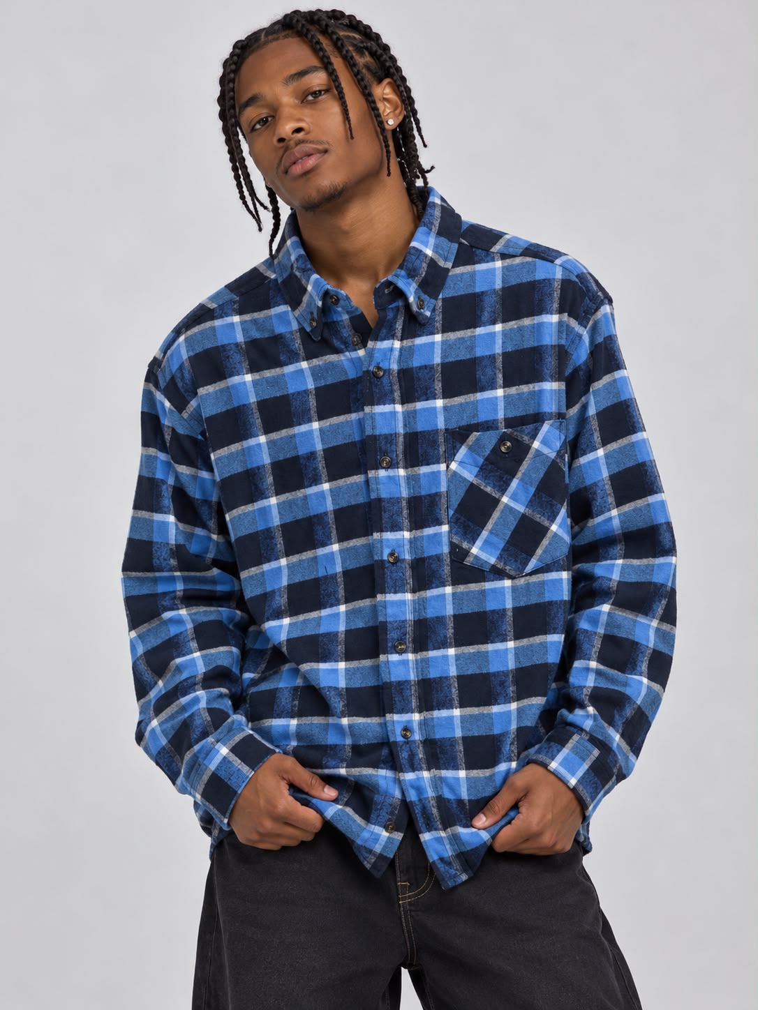 Men’s Long Sleeve Check Shirts