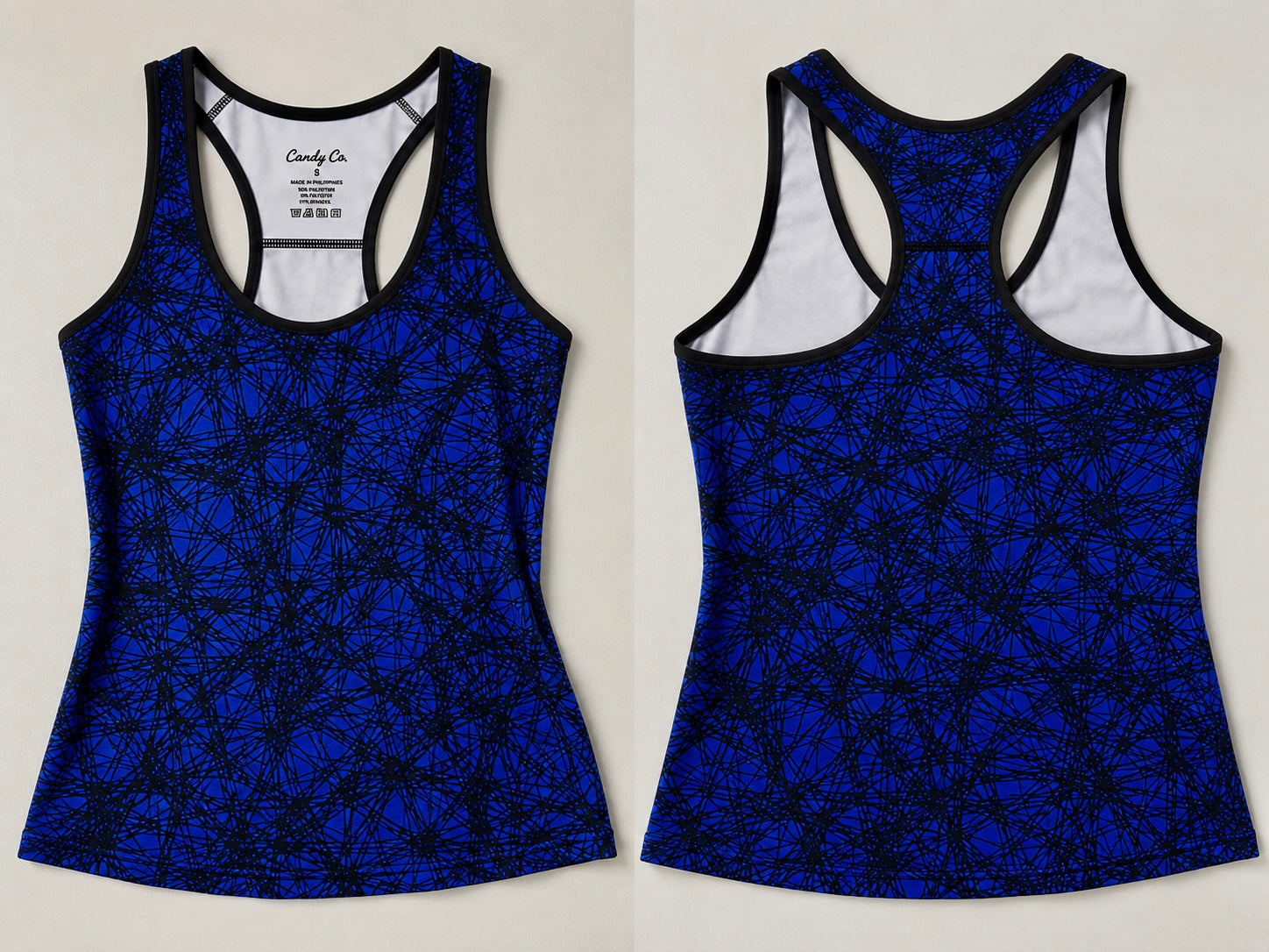 Snakeskin & Abstract Active Tank Top