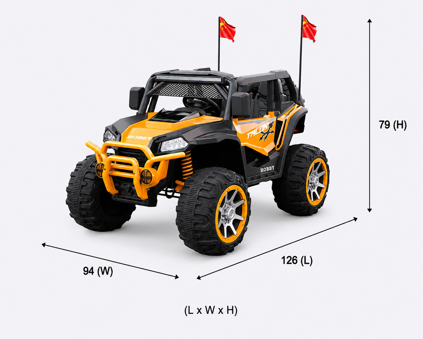 Kids 12V Electric Ride-On Jeep | Rechargeable Off-Road SUV | 3–6 Years