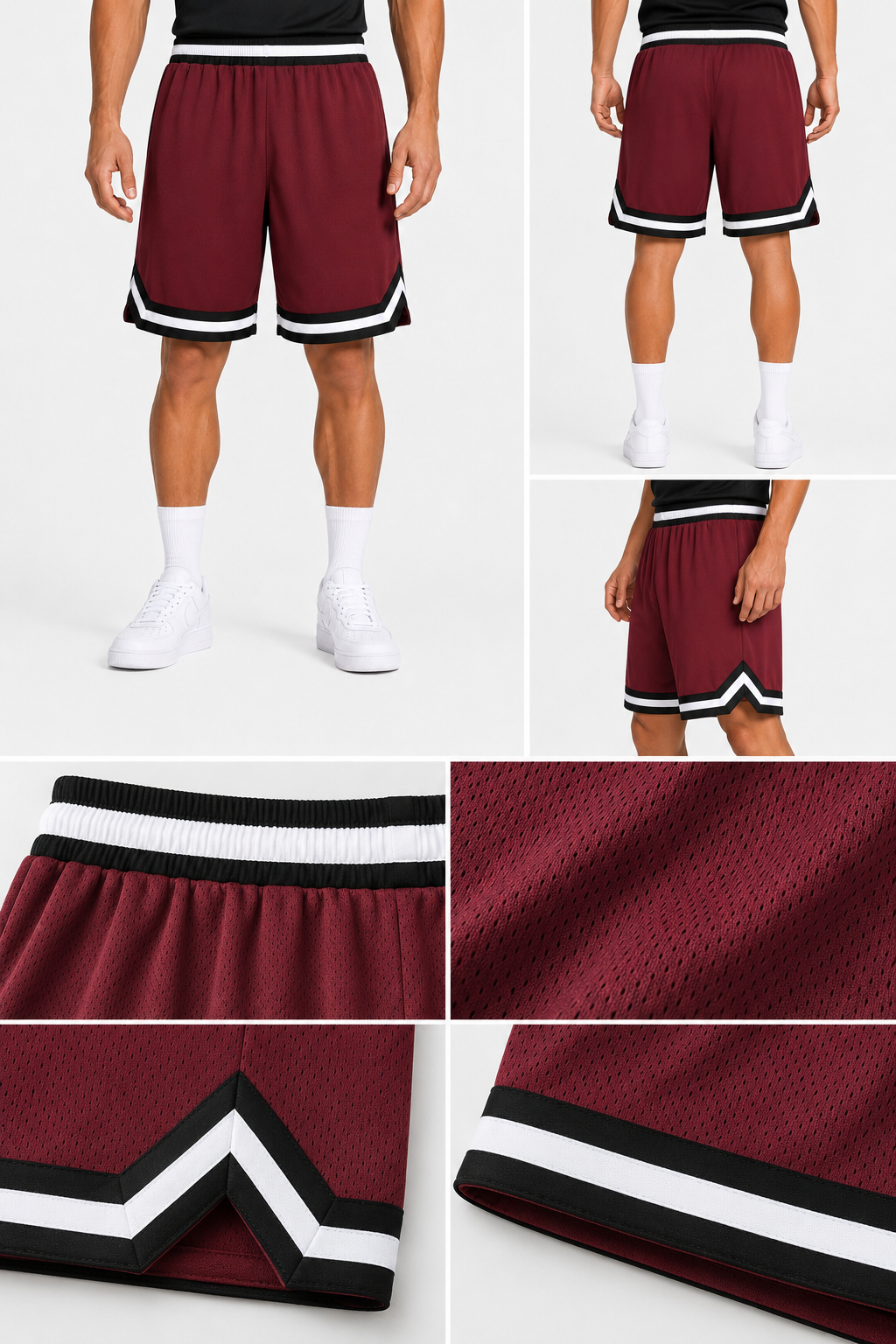 Men’s UR-16 Basketball Shorts – Maroon