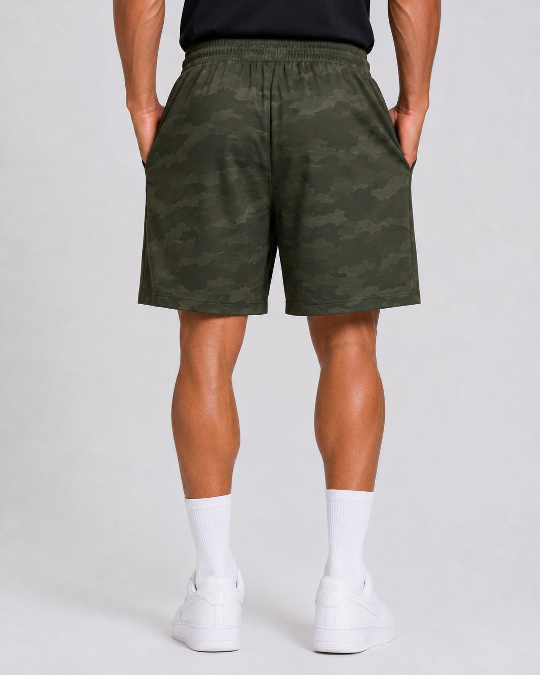Men’s UR-7 Activewear Sports Shorts – Army Green
