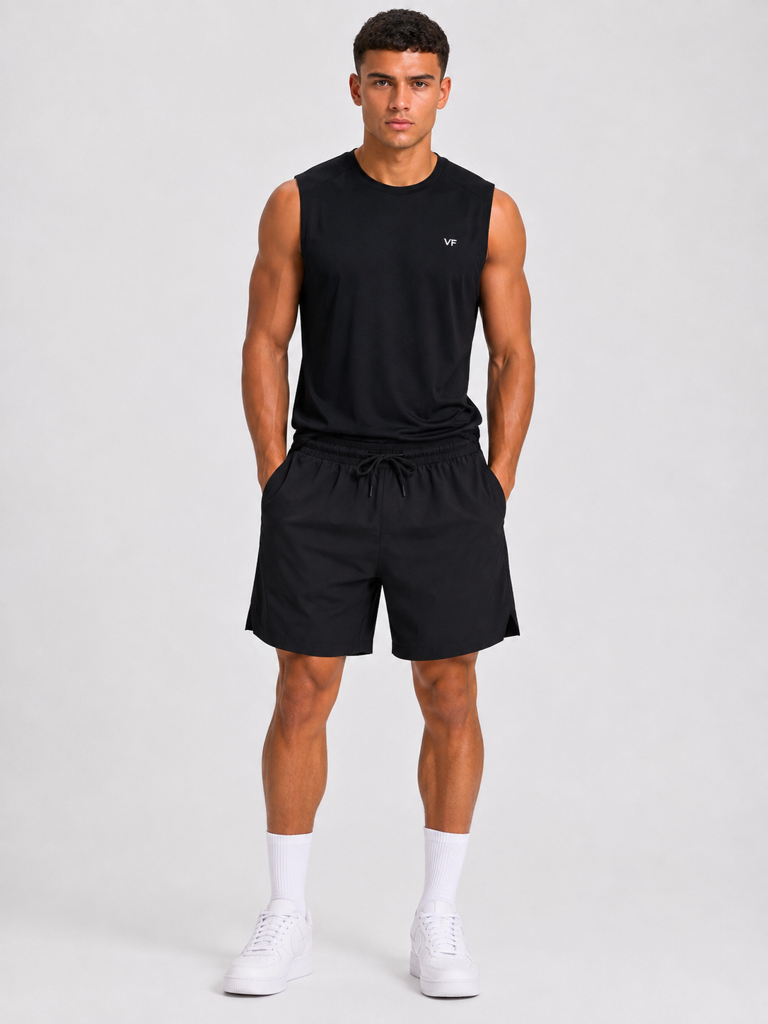 Men’s UR-9 Activewear Sports Shorts – Black