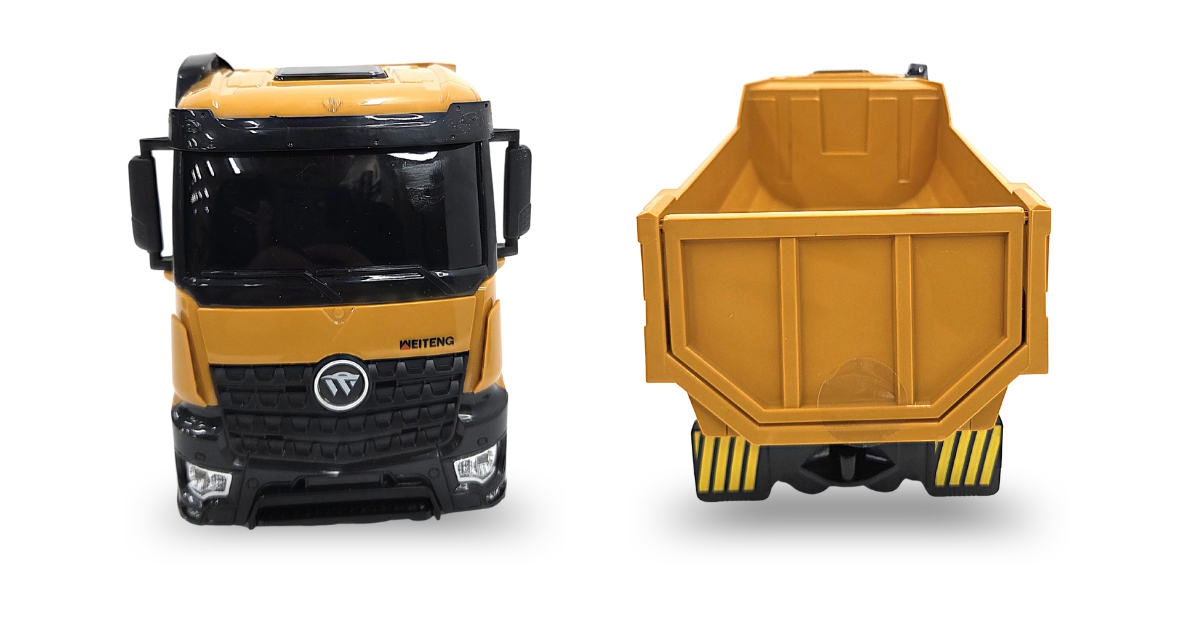 2.4GHz Remote Control Dump Truck with Working Dump Bed & Lights (6+)