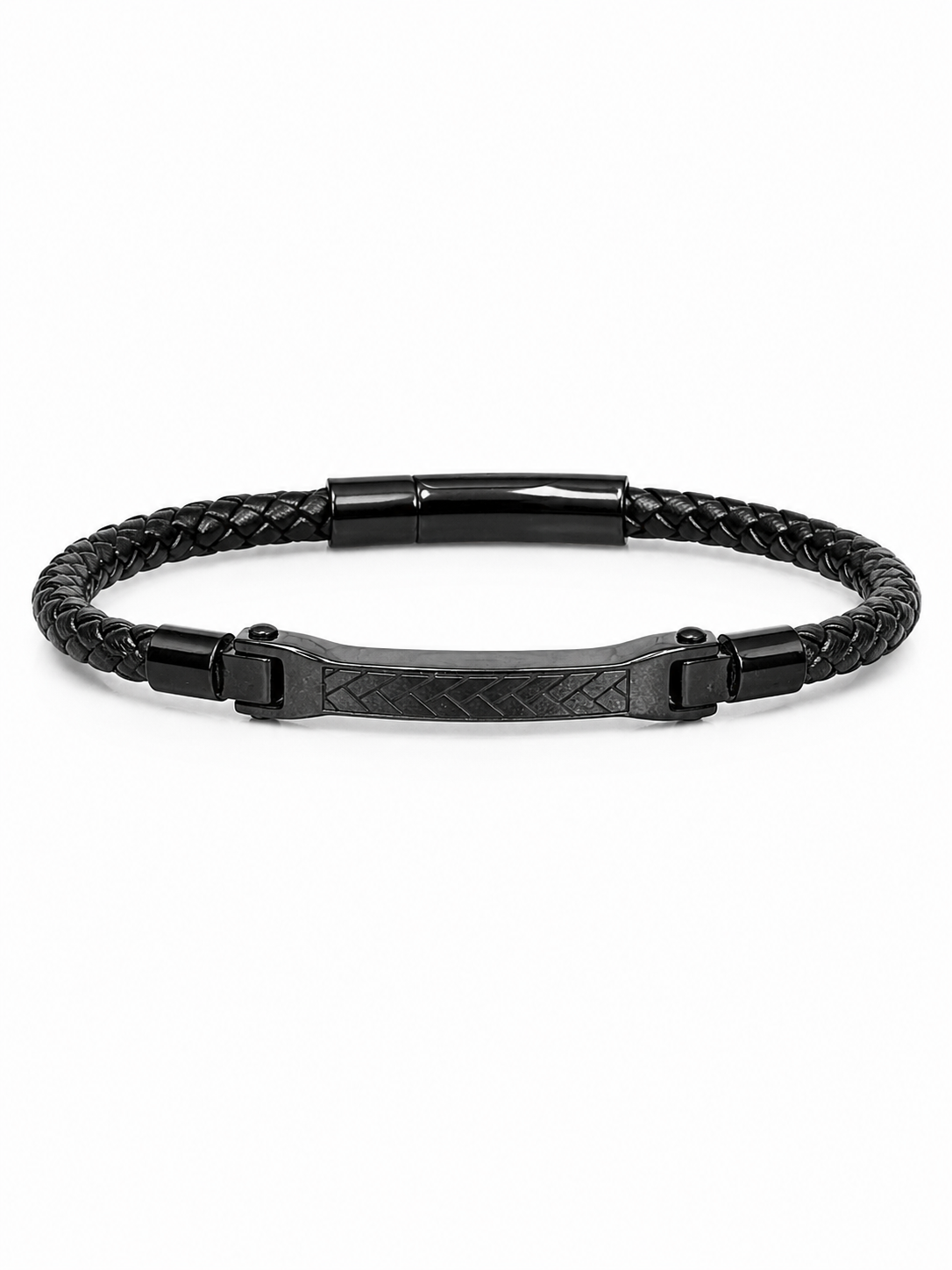 Braided Fashion Bracelet – Stainless Steel Look